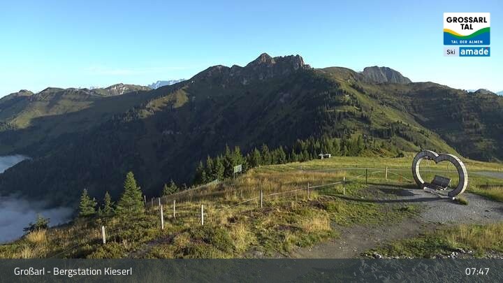 Archiv Foto Webcam Grossarl: Panorama Kieserl