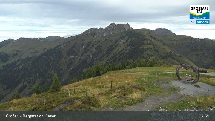 Archived image Webcam Grossarl - Panoramic View Kieserl