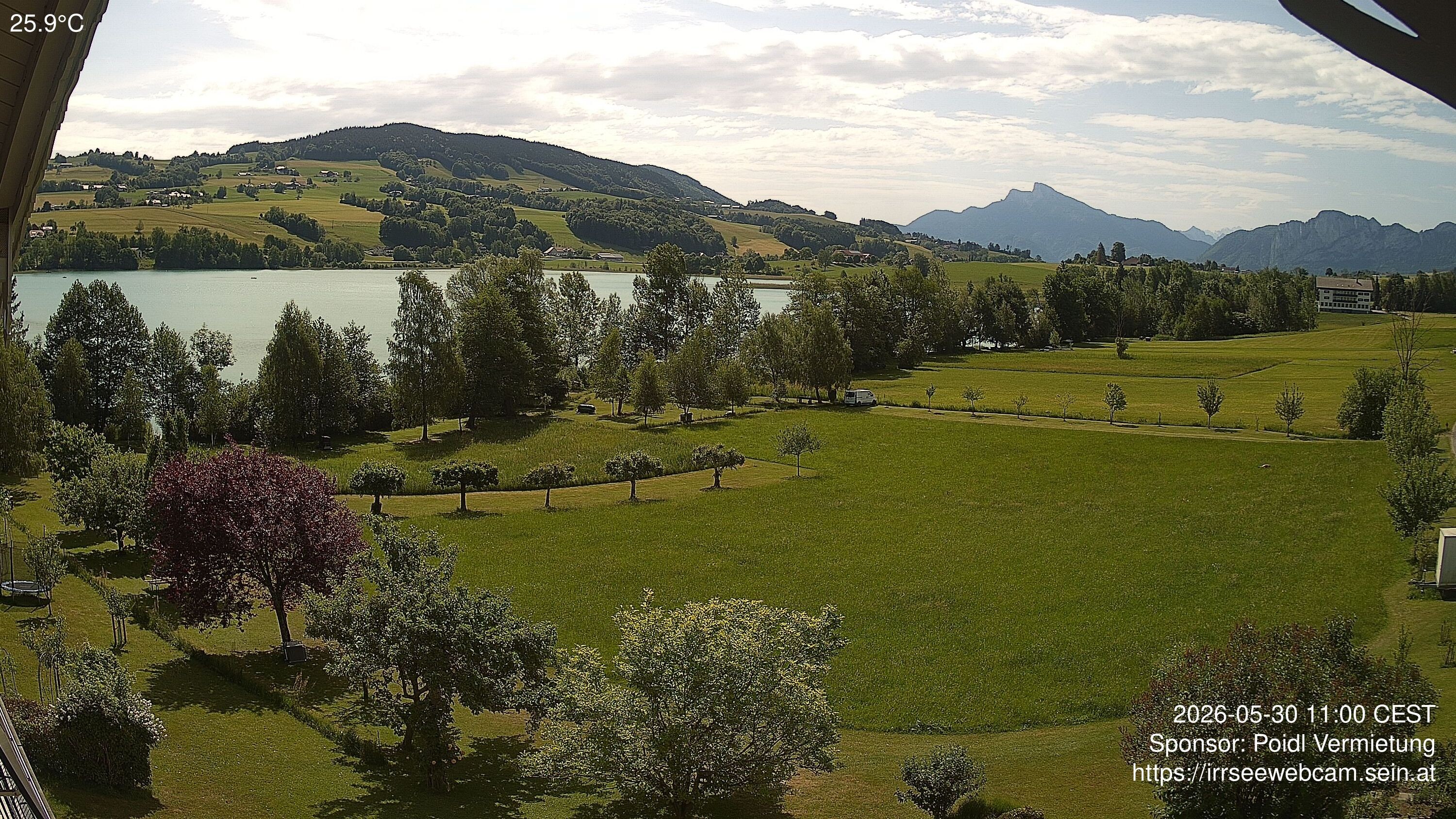 Archiv Foto Irrsee Oberösterreich: Webcam Westufer