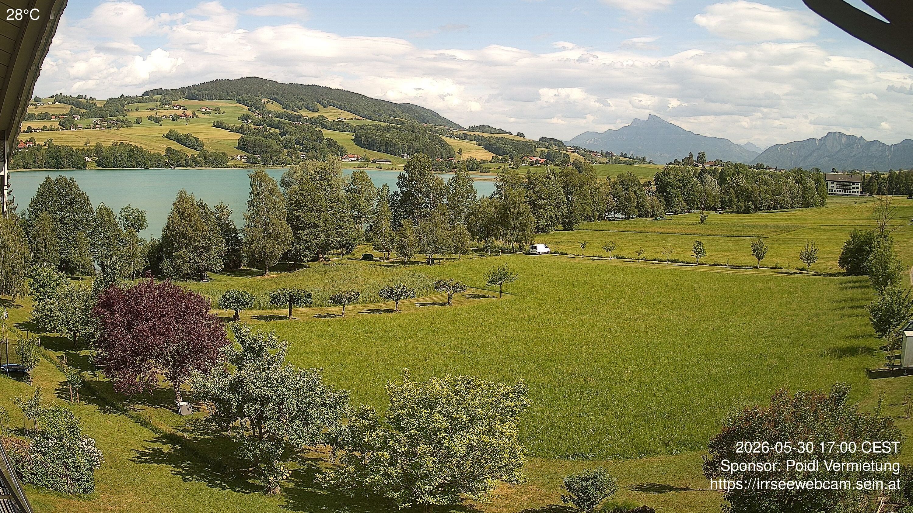 Archiv Foto Irrsee Oberösterreich: Webcam Westufer