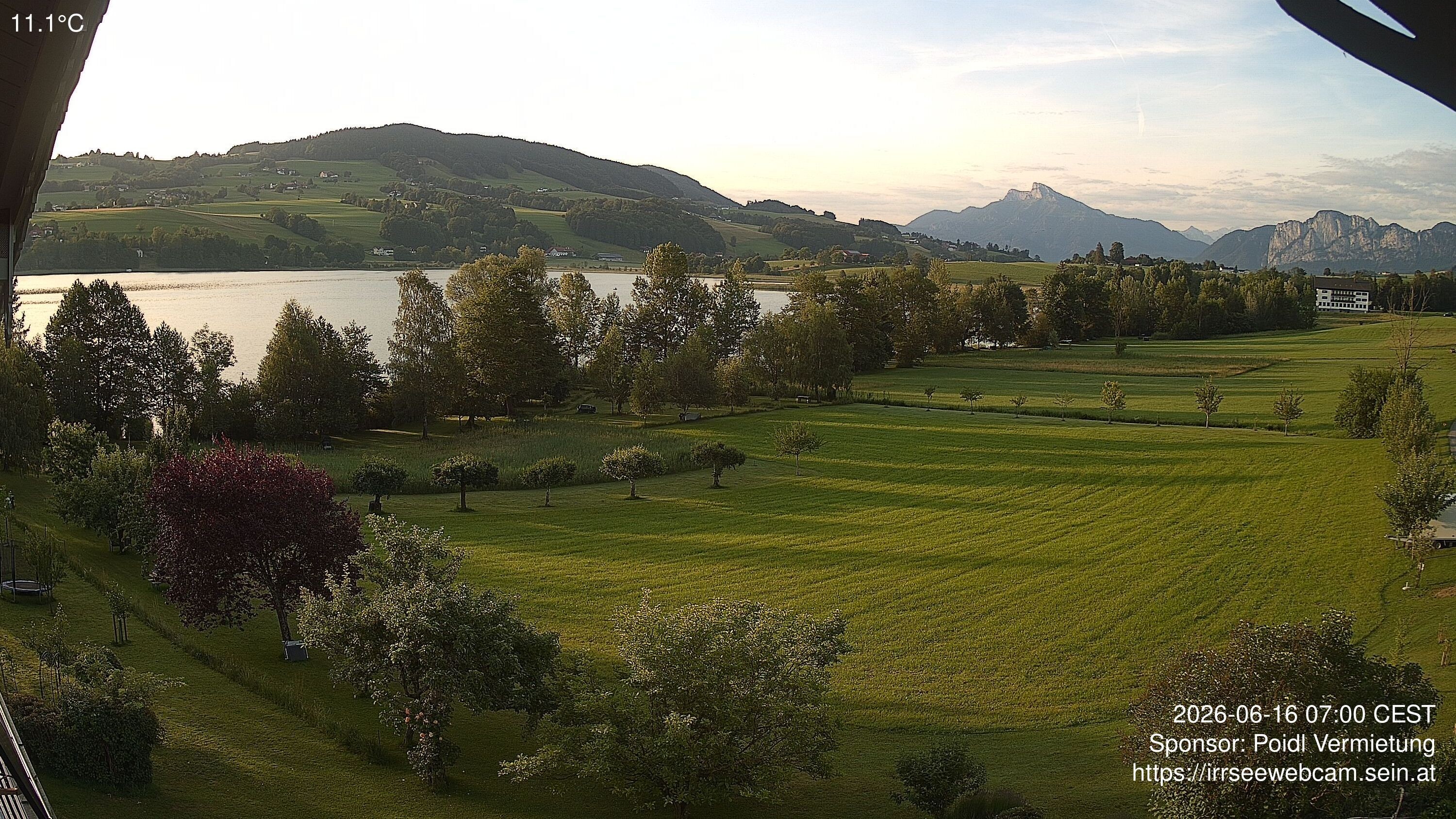 Archiv Foto Irrsee Oberösterreich: Webcam Westufer