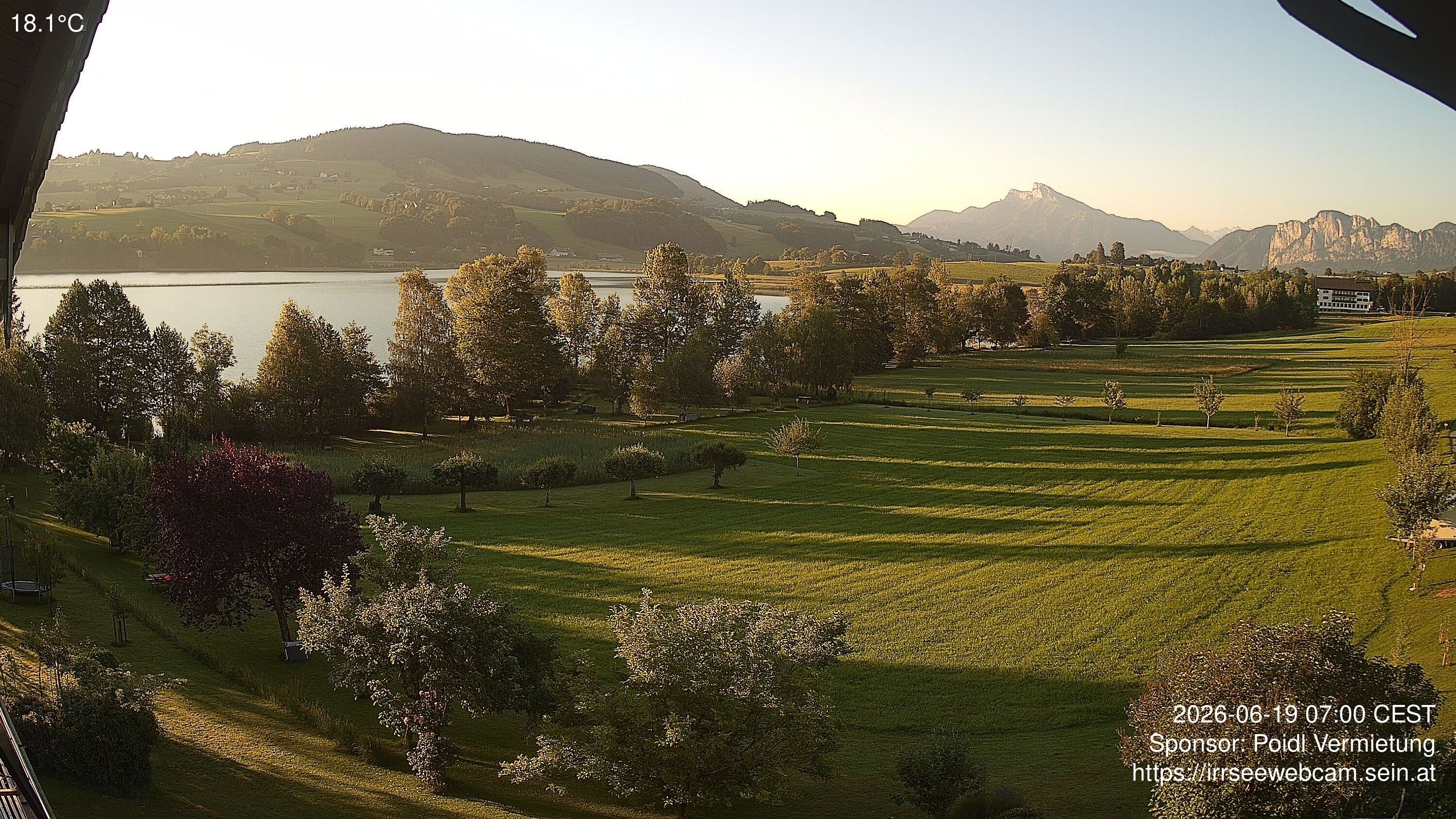 Archiv Foto Irrsee Oberösterreich: Webcam Westufer