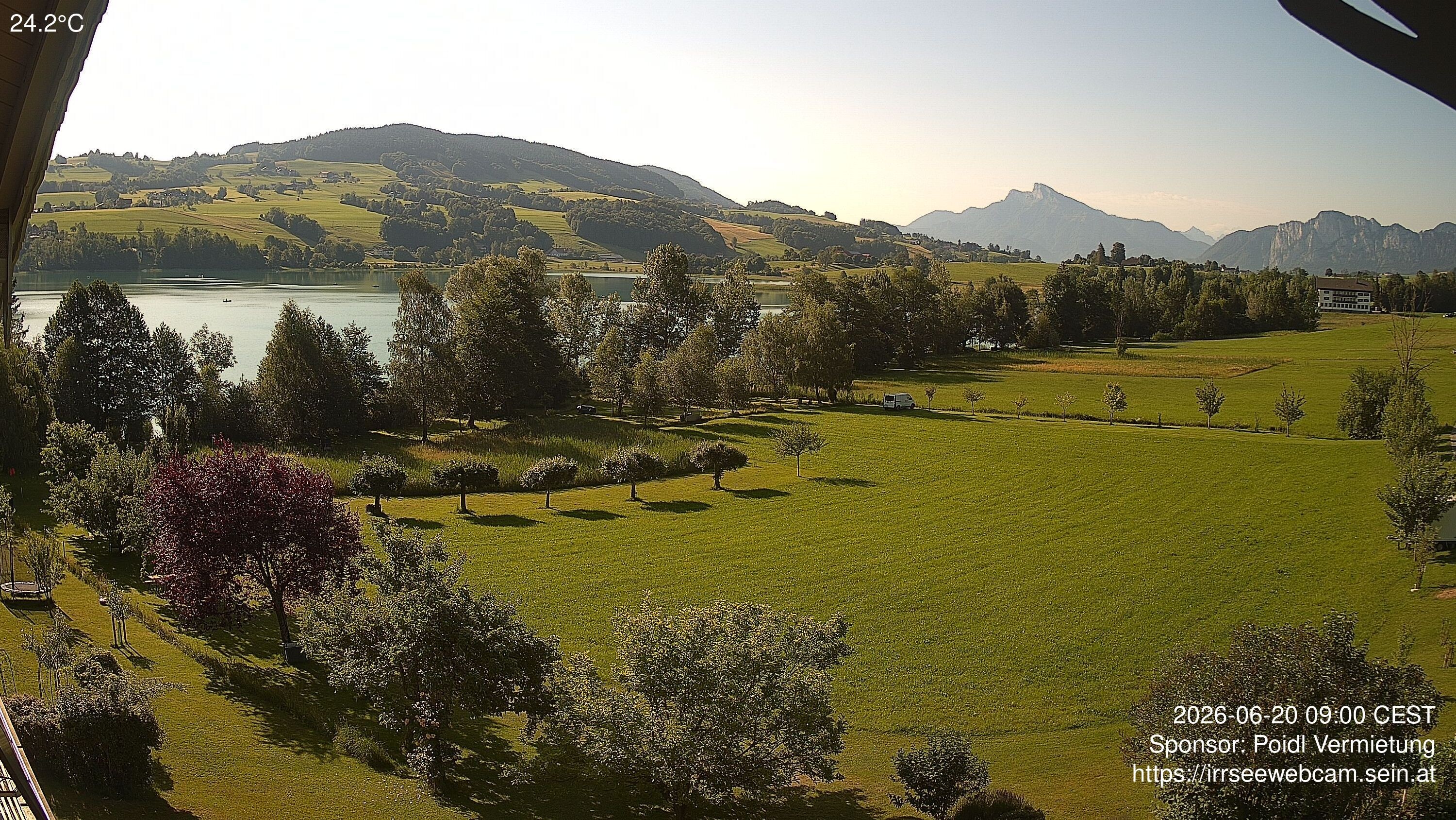 Archiv Foto Irrsee Oberösterreich: Webcam Westufer