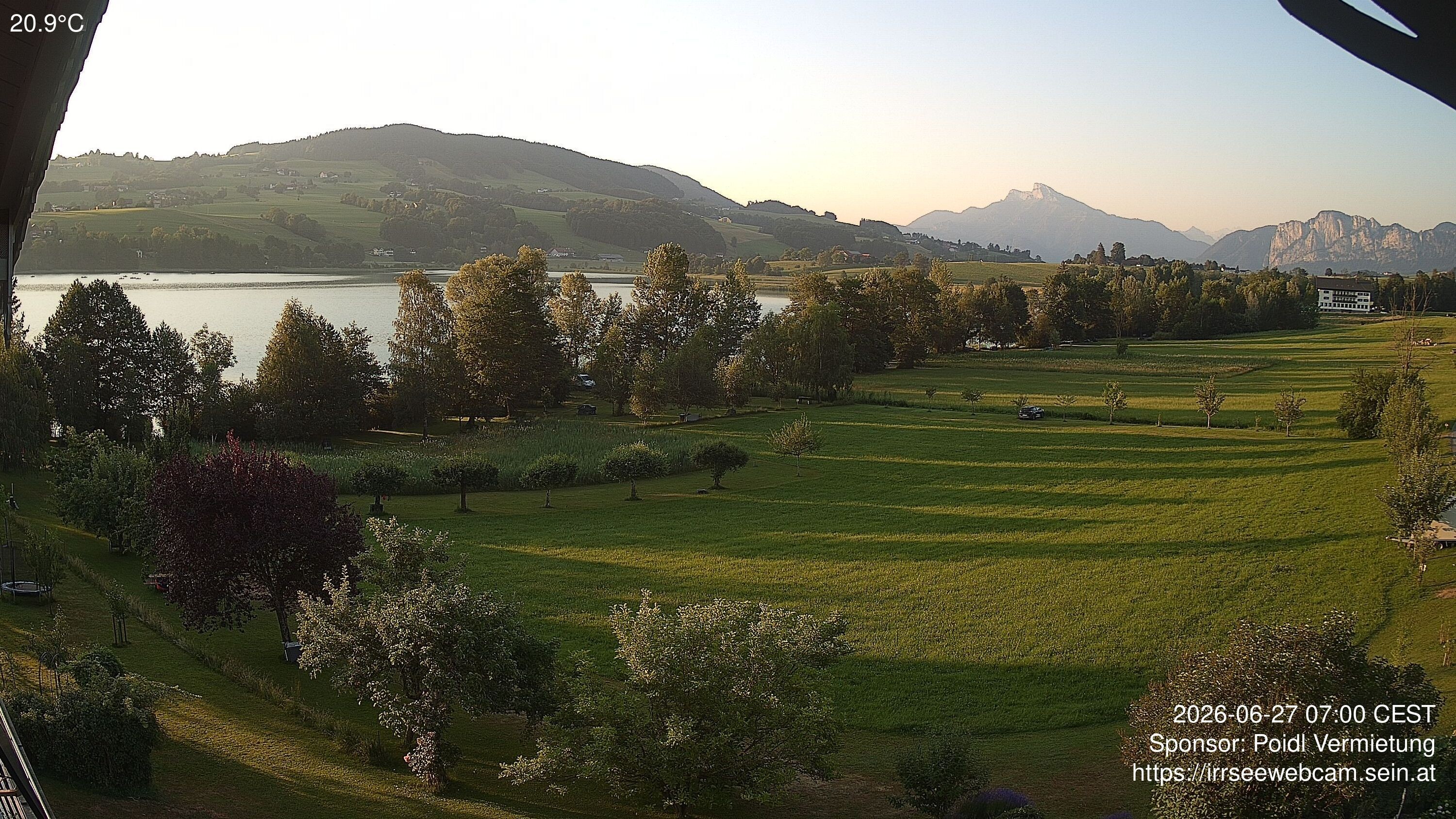 Archiv Foto Irrsee Oberösterreich: Webcam Westufer