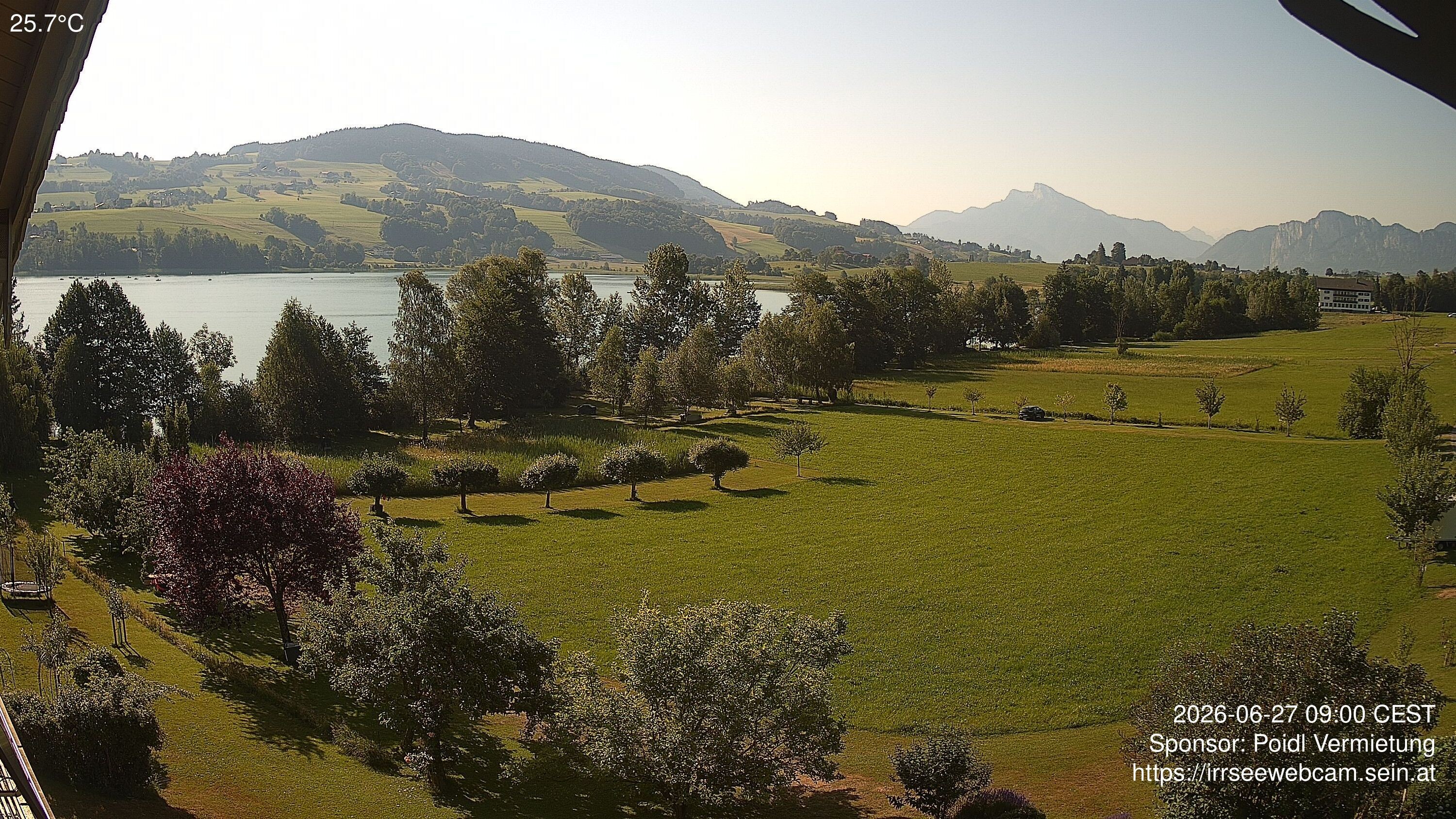 Archiv Foto Irrsee Oberösterreich: Webcam Westufer