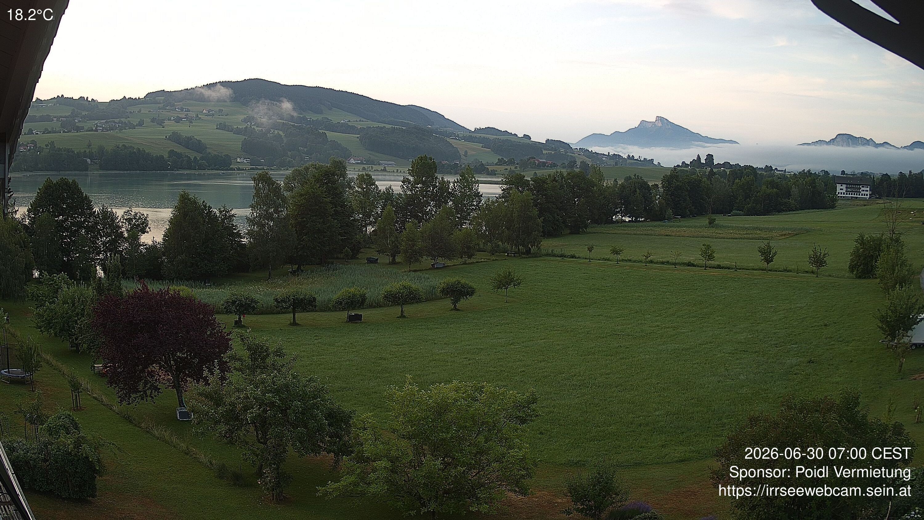 Archiv Foto Irrsee Oberösterreich: Webcam Westufer
