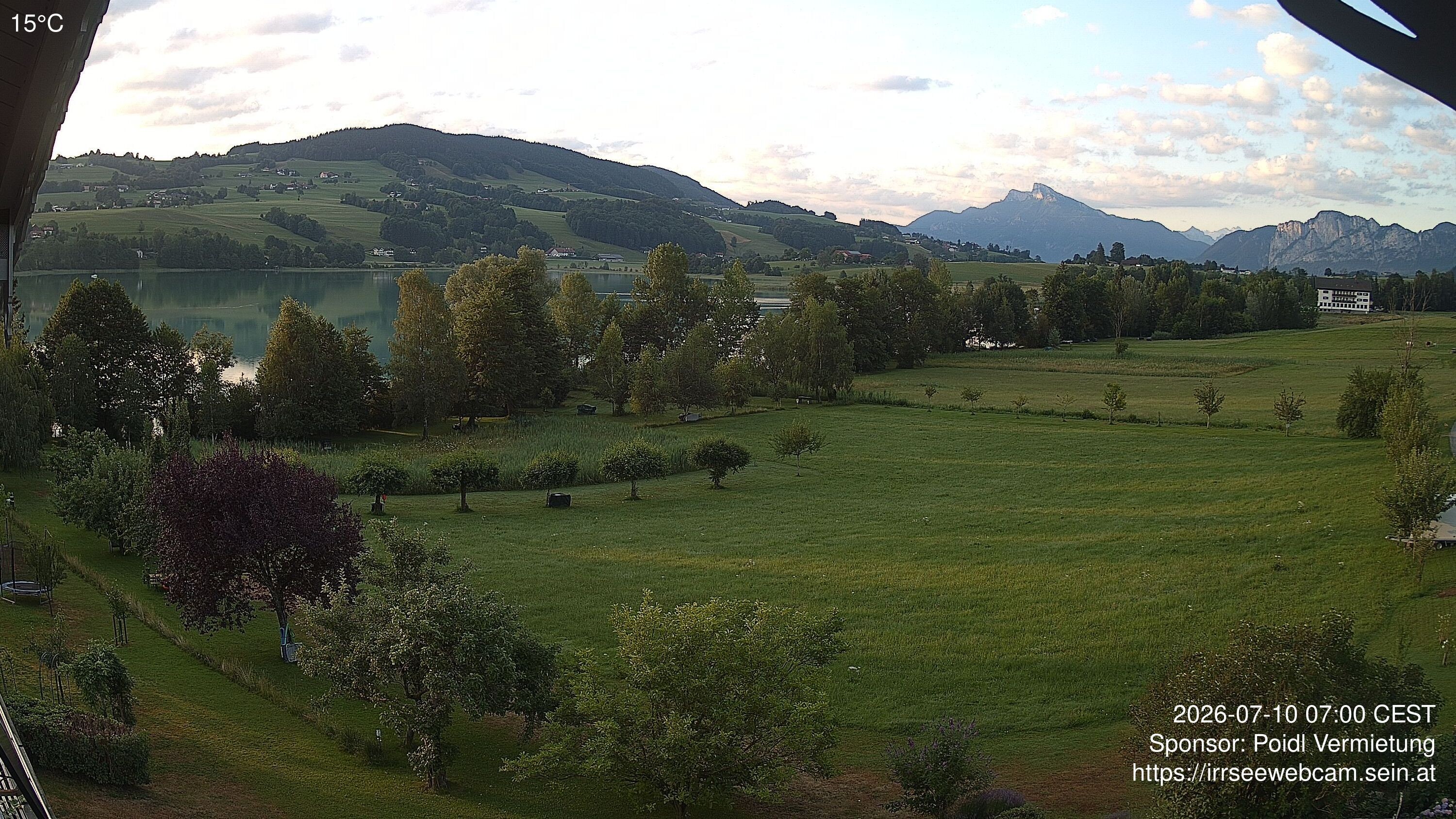 Archiv Foto Irrsee Oberösterreich: Webcam Westufer