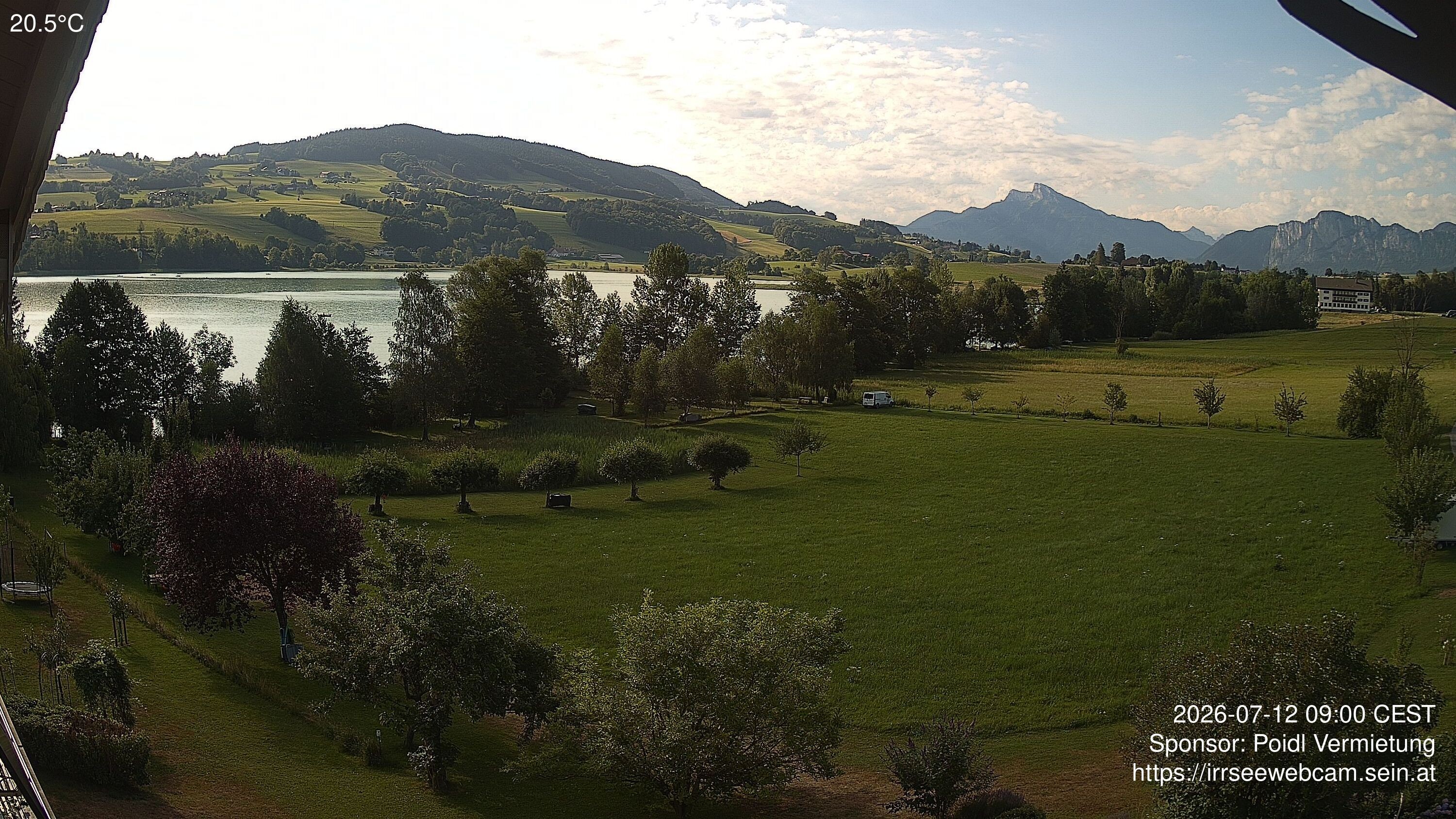 Archived image Webcam Lake Irrsee in Upper Austria