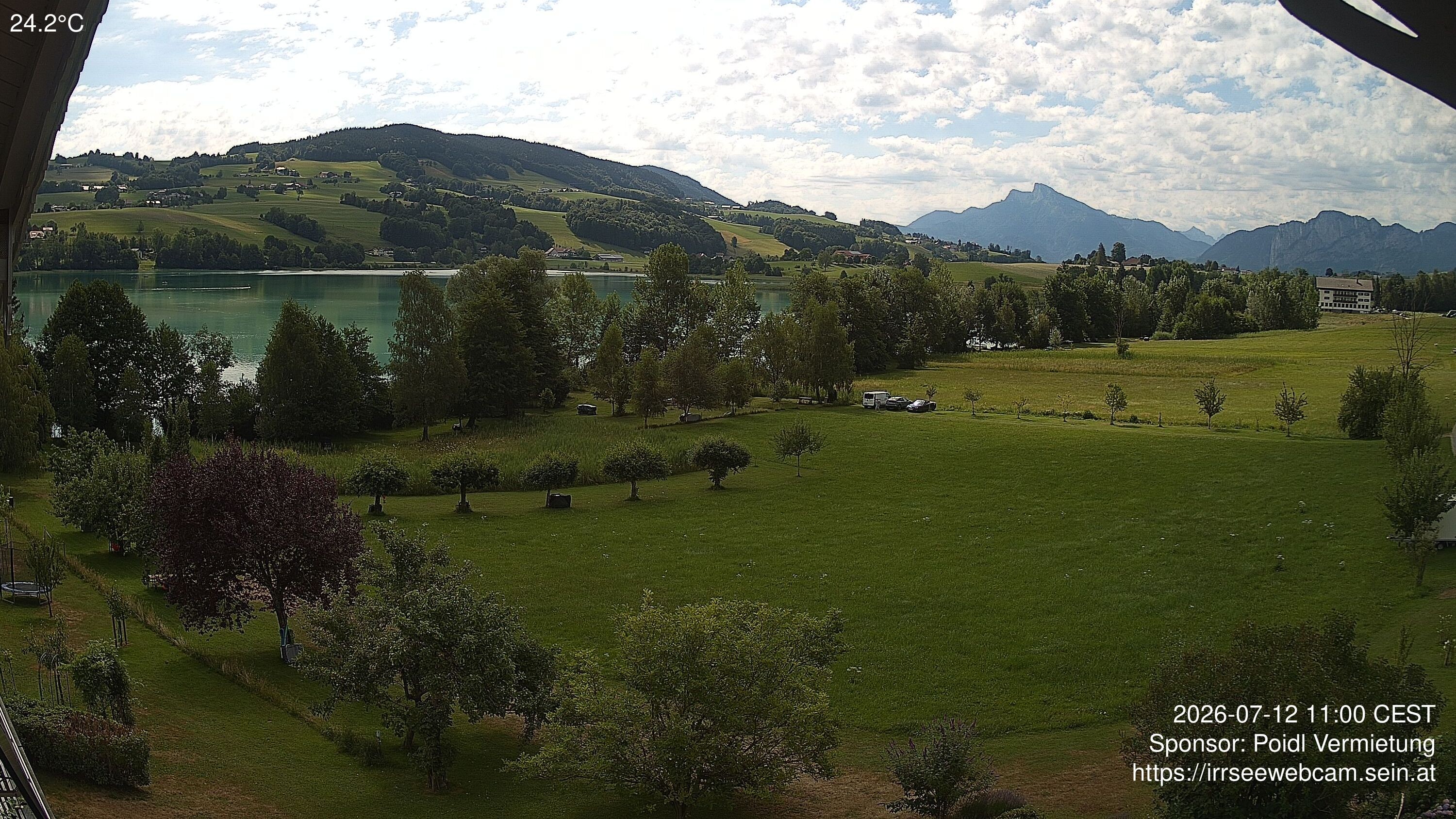 Archived image Webcam Lake Irrsee in Upper Austria