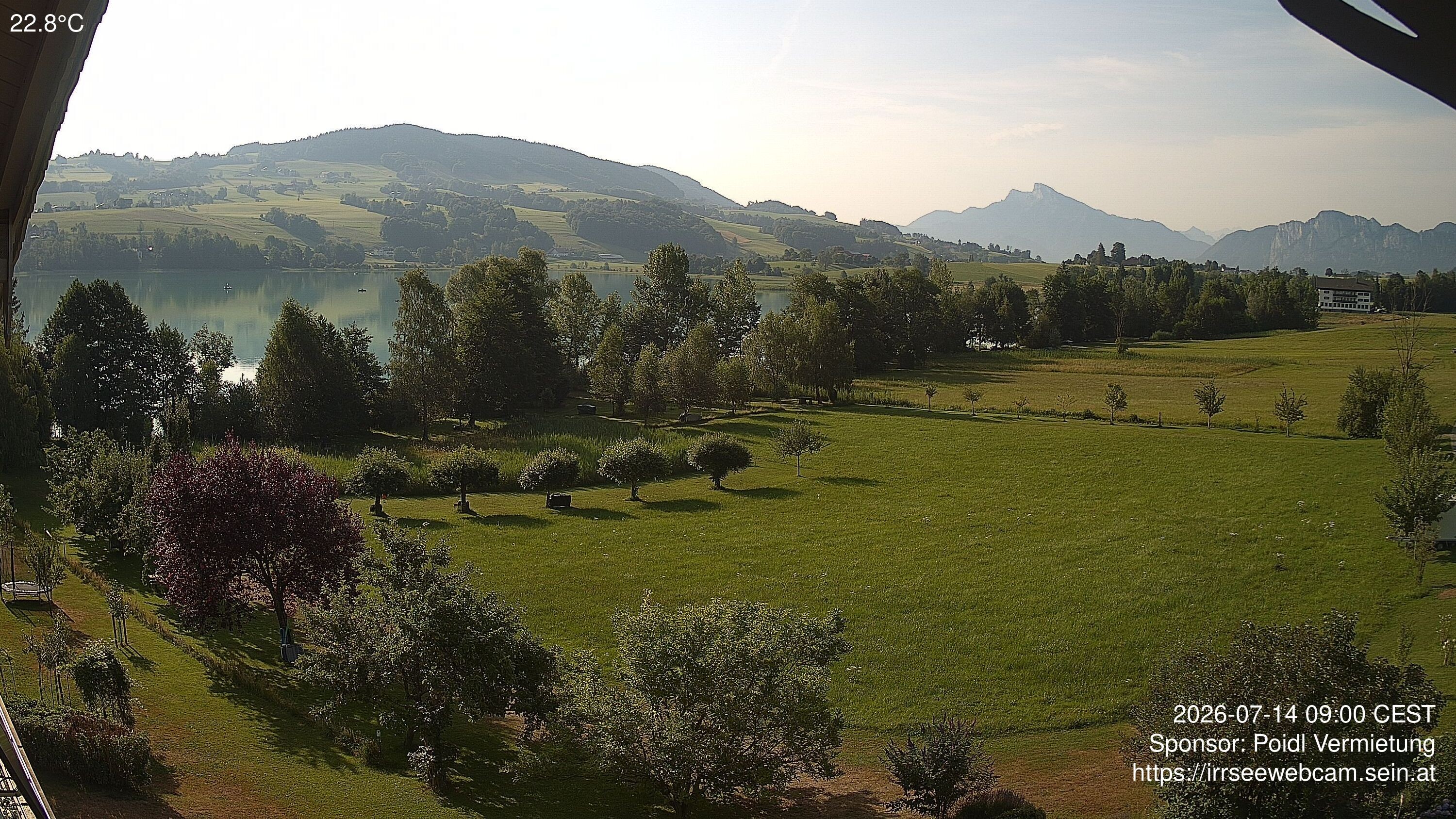 Archiv Foto Irrsee Oberösterreich: Webcam Westufer