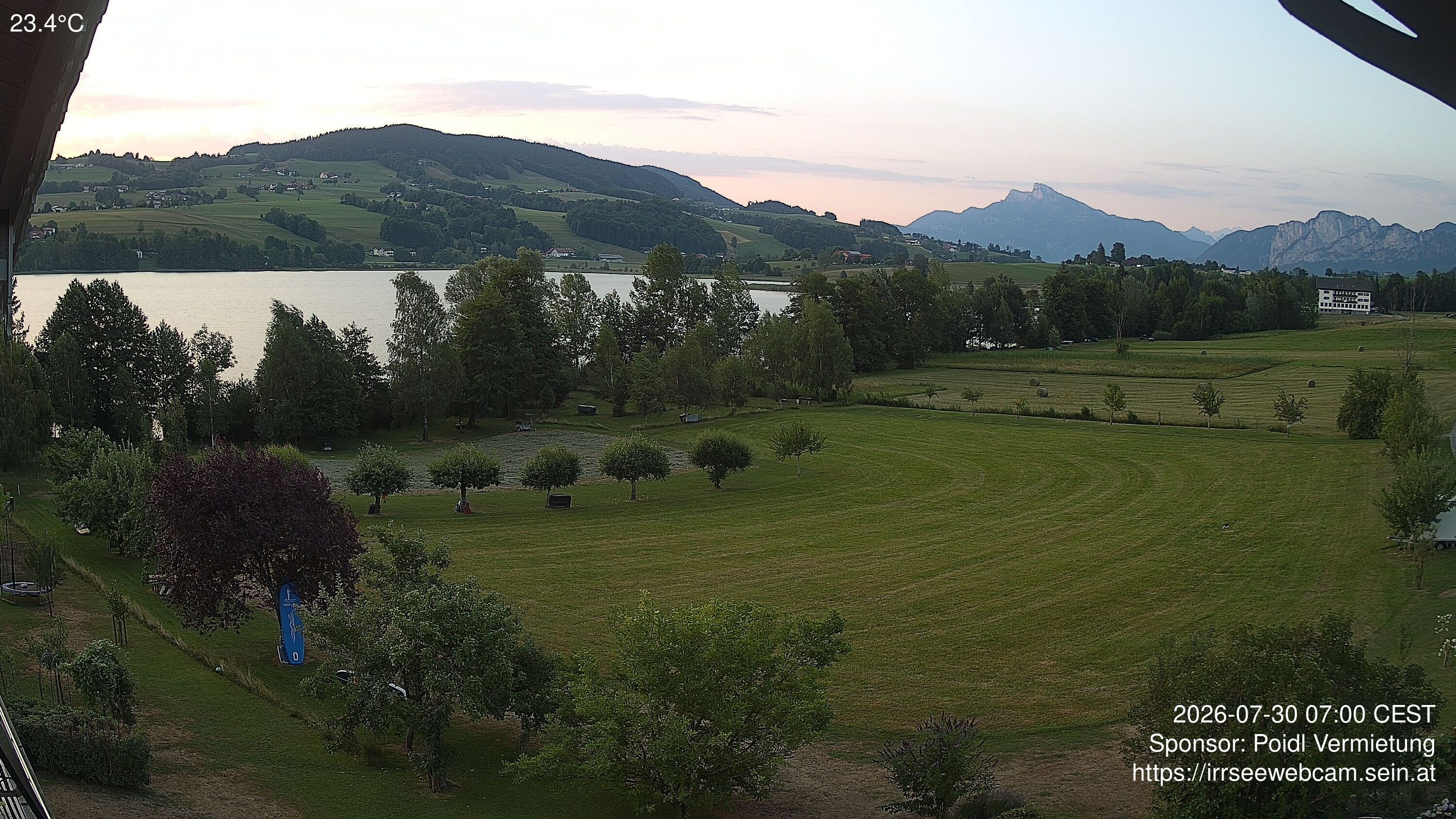 Archiv Foto Irrsee Oberösterreich: Webcam Westufer