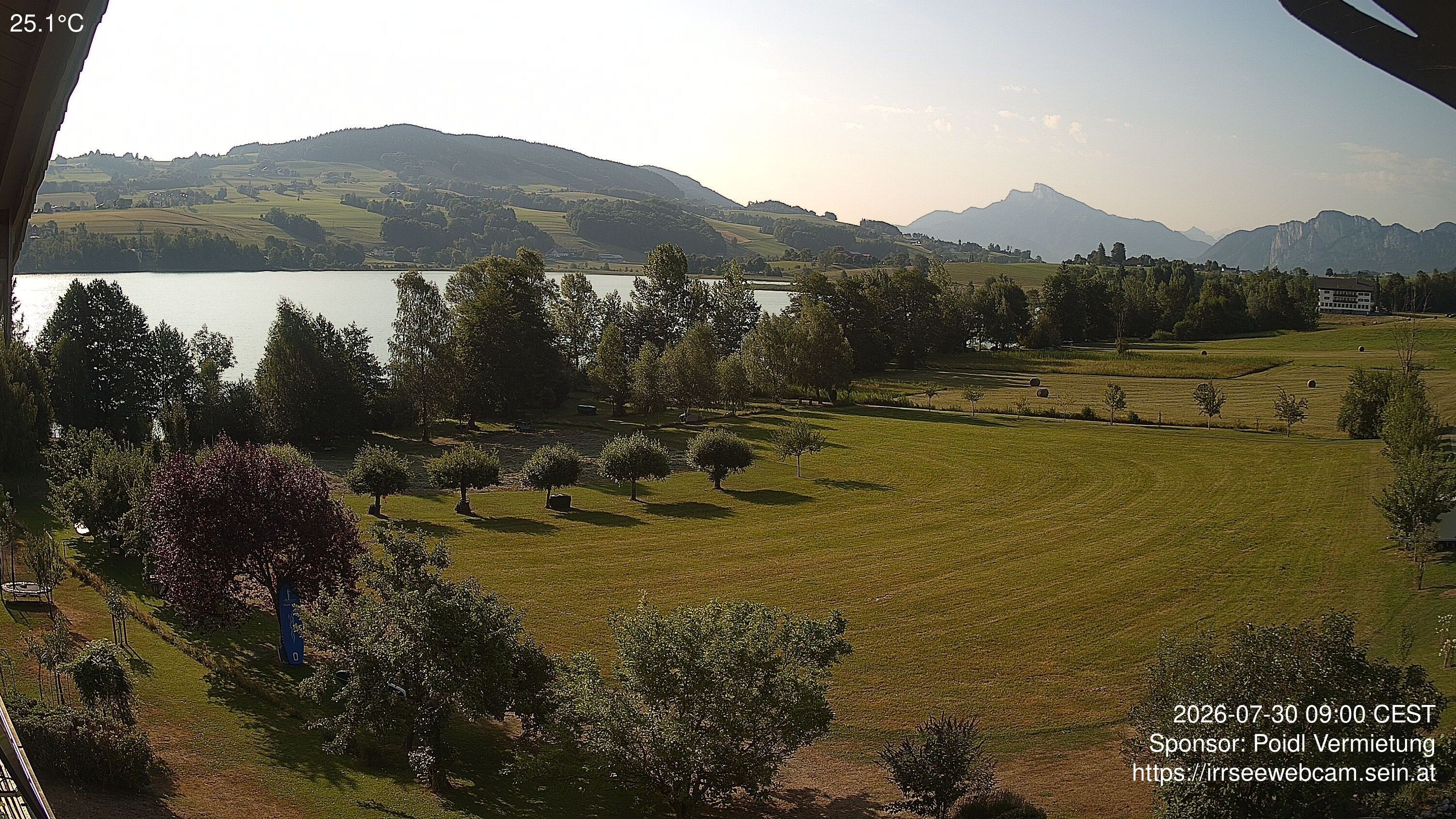 Archiv Foto Irrsee Oberösterreich: Webcam Westufer