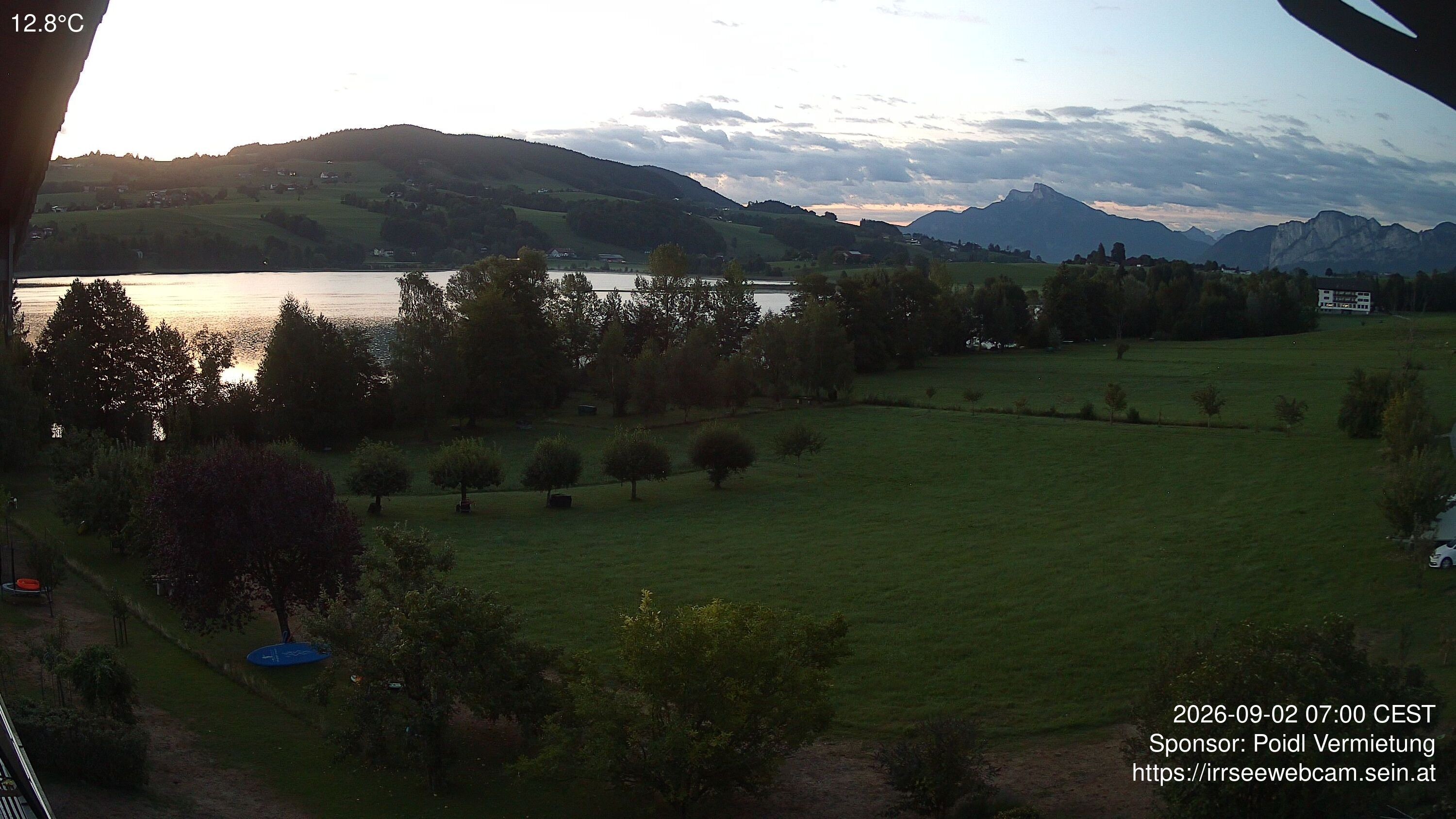 Archiv Foto Irrsee Oberösterreich: Webcam Westufer