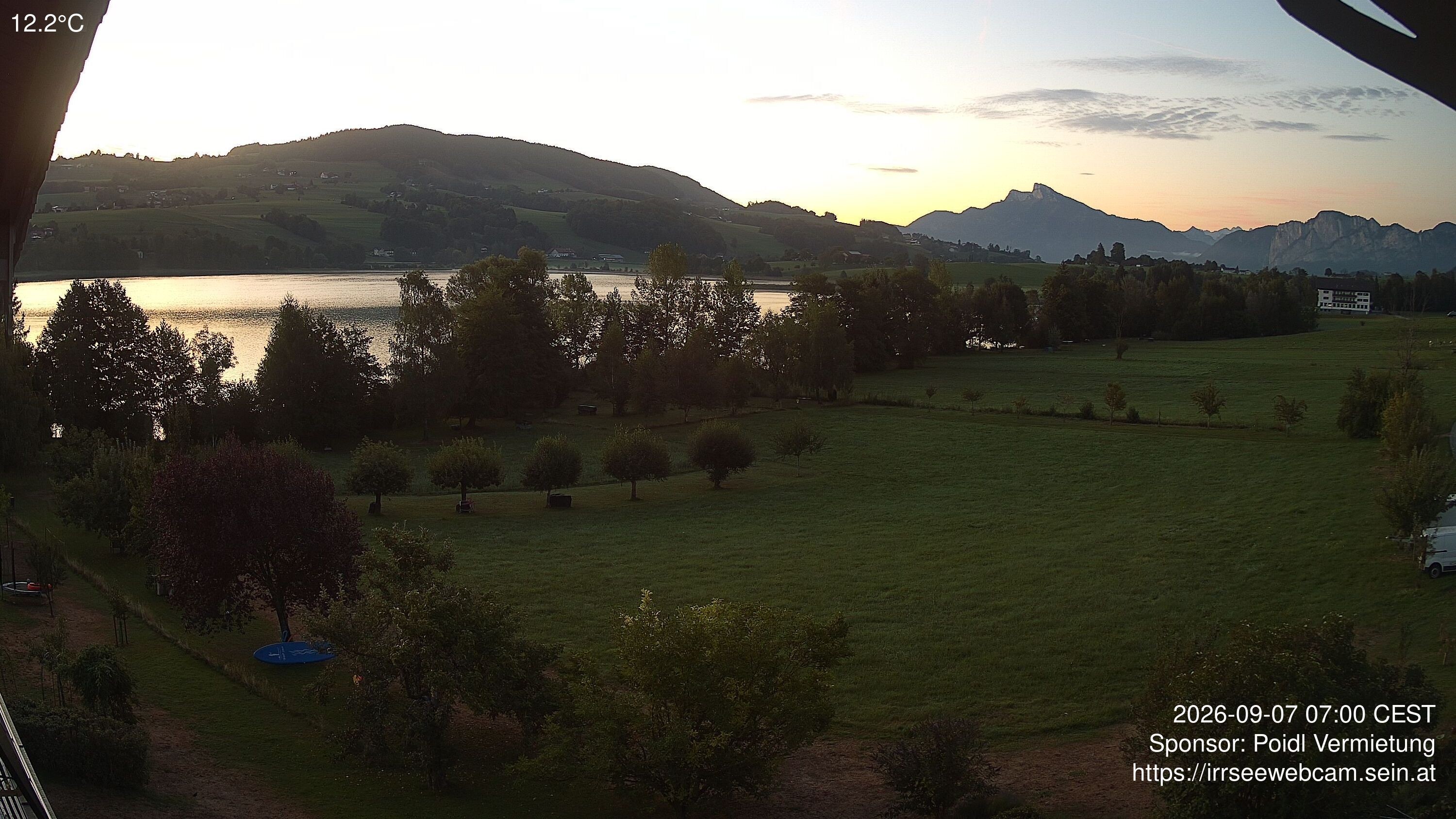 Archiv Foto Irrsee Oberösterreich: Webcam Westufer