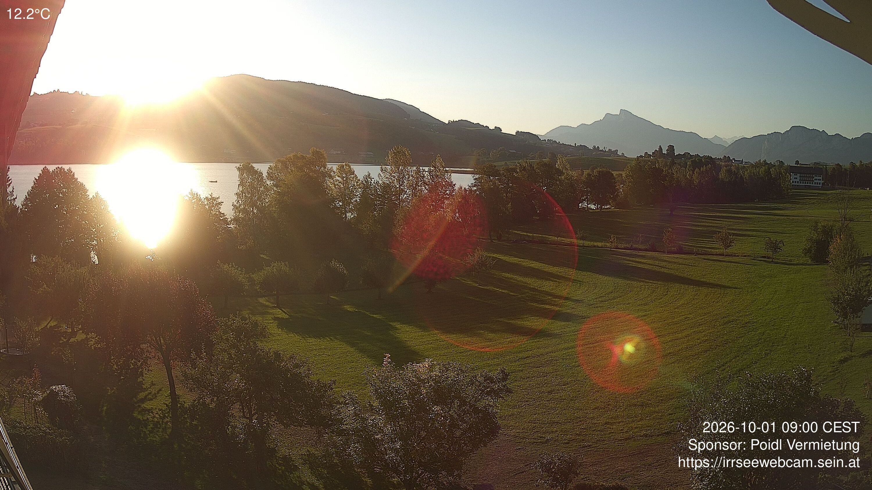 Archiv Foto Irrsee Oberösterreich: Webcam Westufer
