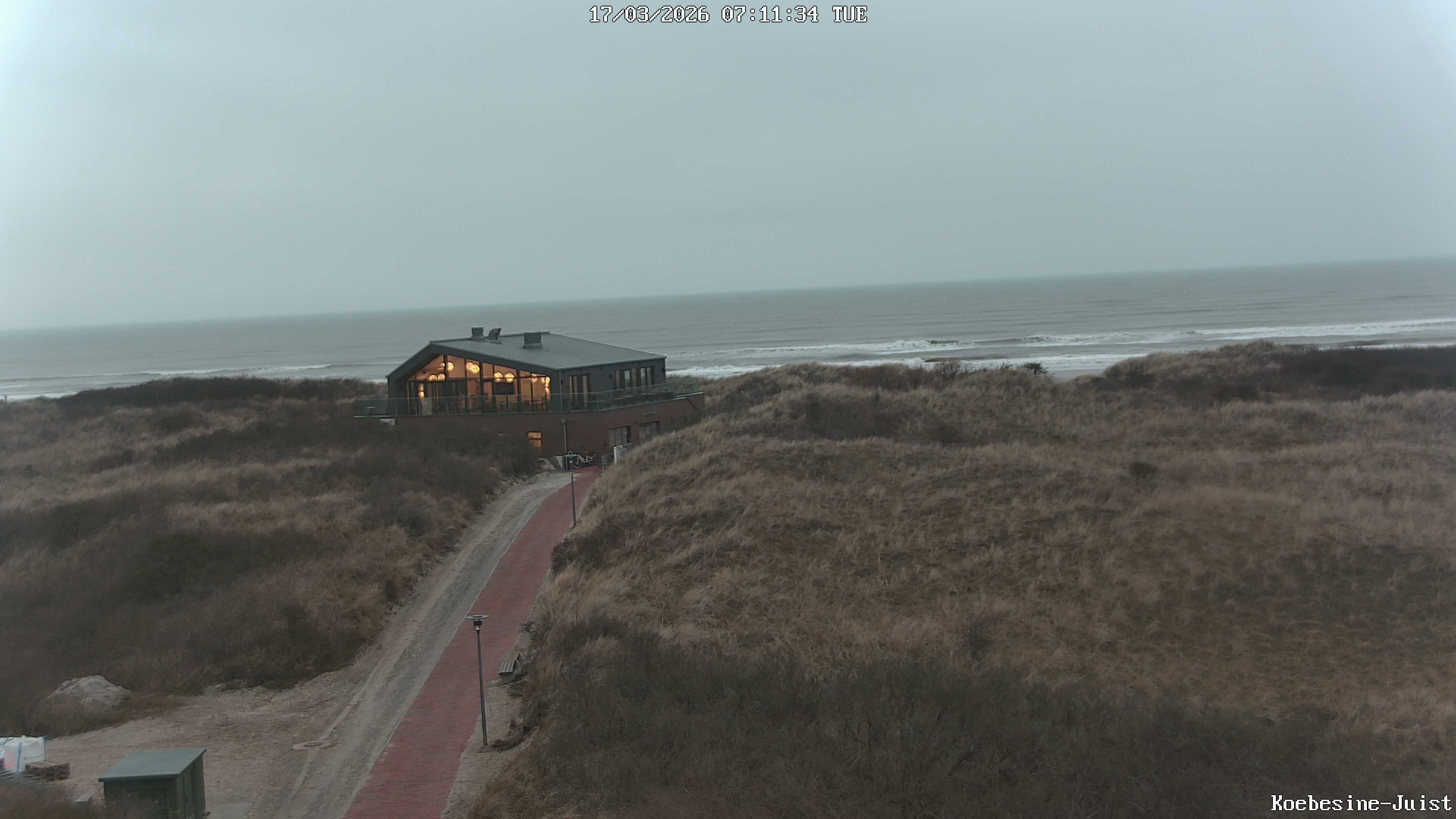 Archiv Foto Webcam Haus Köbesine auf Juist: Blick zum Strand