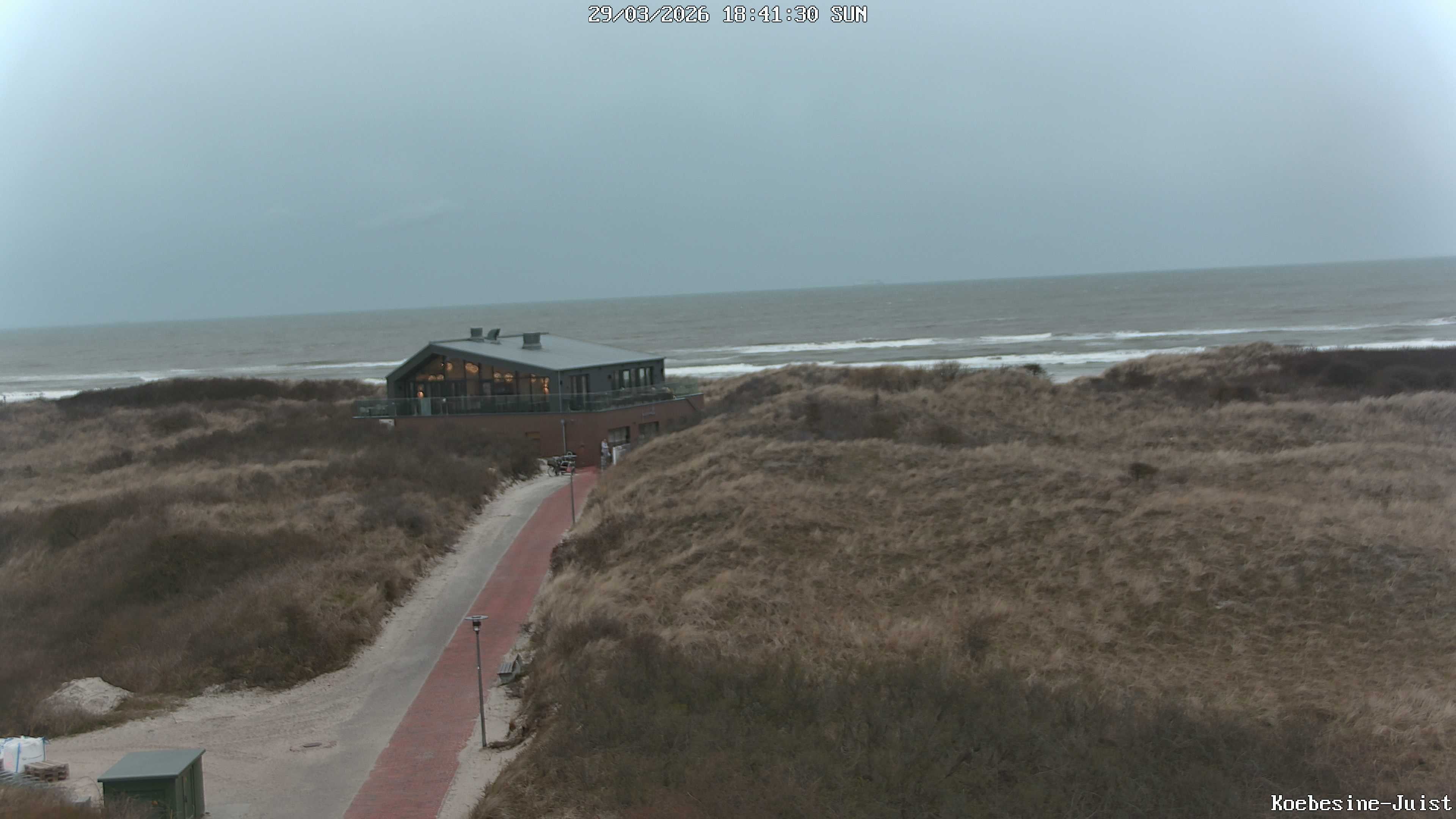 Archiv Foto Webcam Haus Köbesine auf Juist: Blick zum Strand