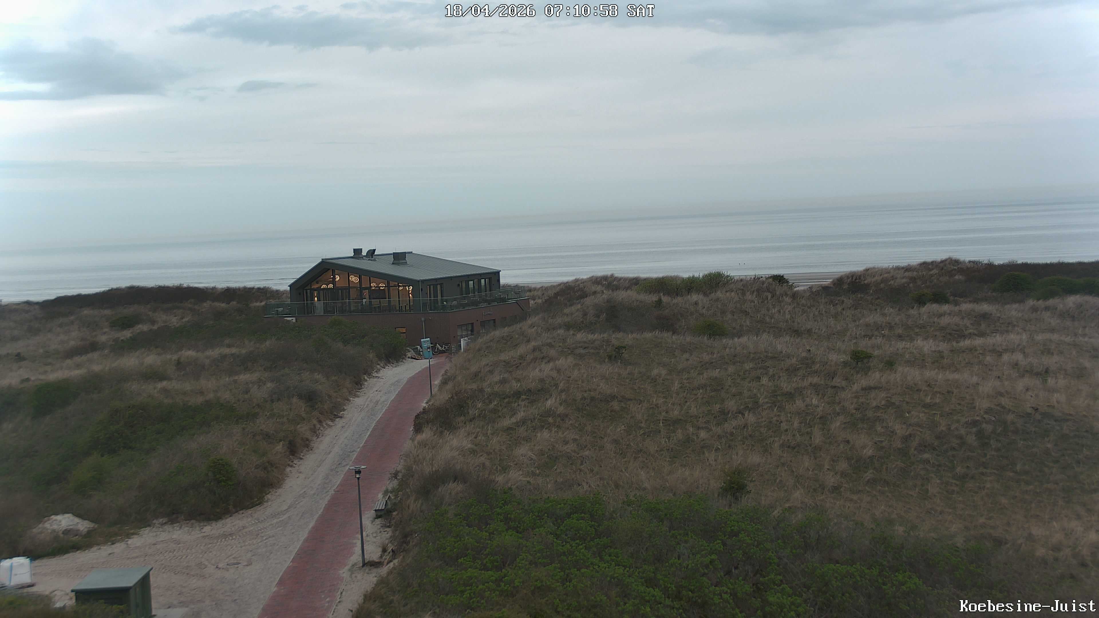 Archiv Foto Webcam Haus Köbesine auf Juist: Blick zum Strand