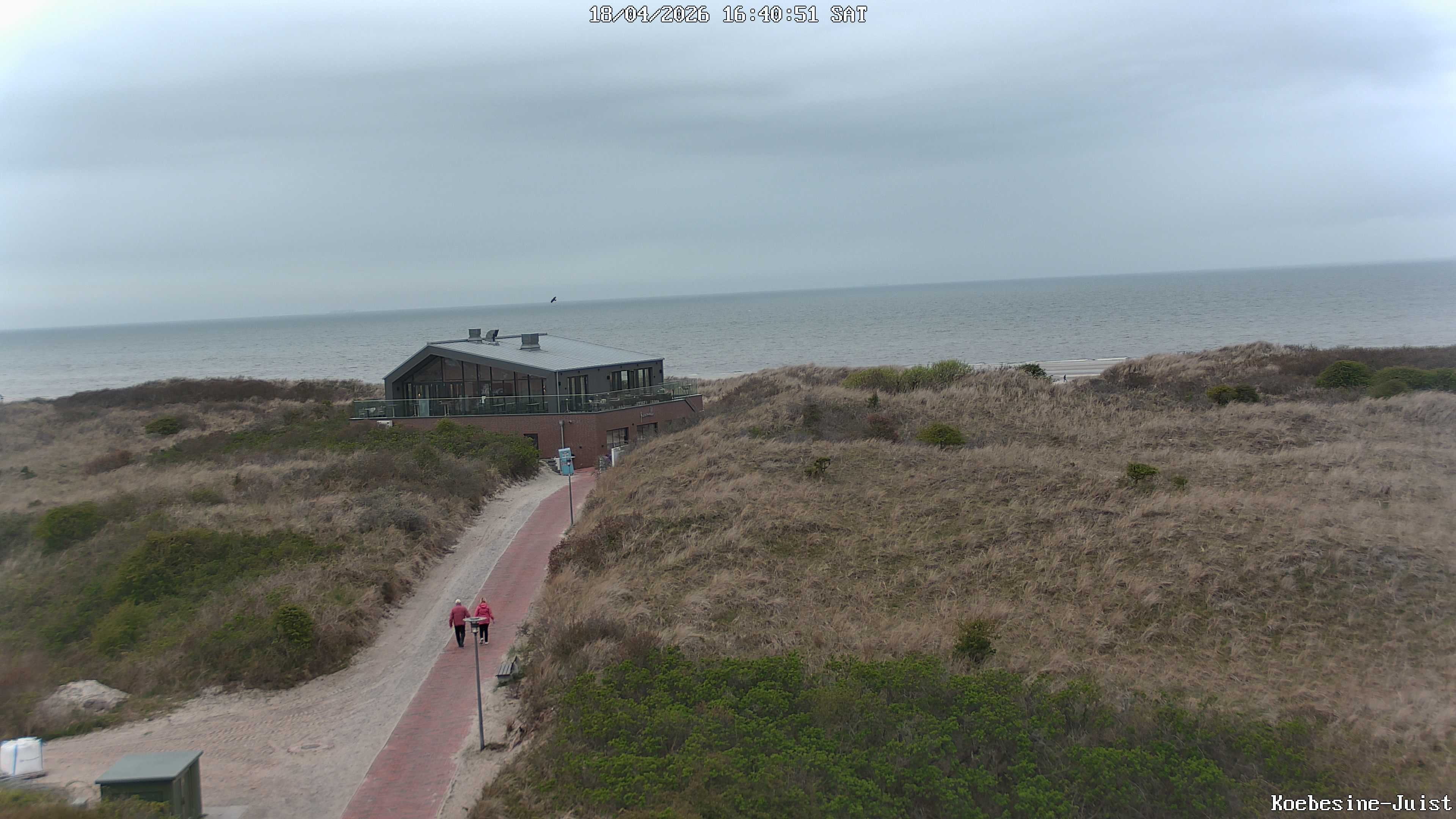 Archiv Foto Webcam Haus Köbesine auf Juist: Blick zum Strand