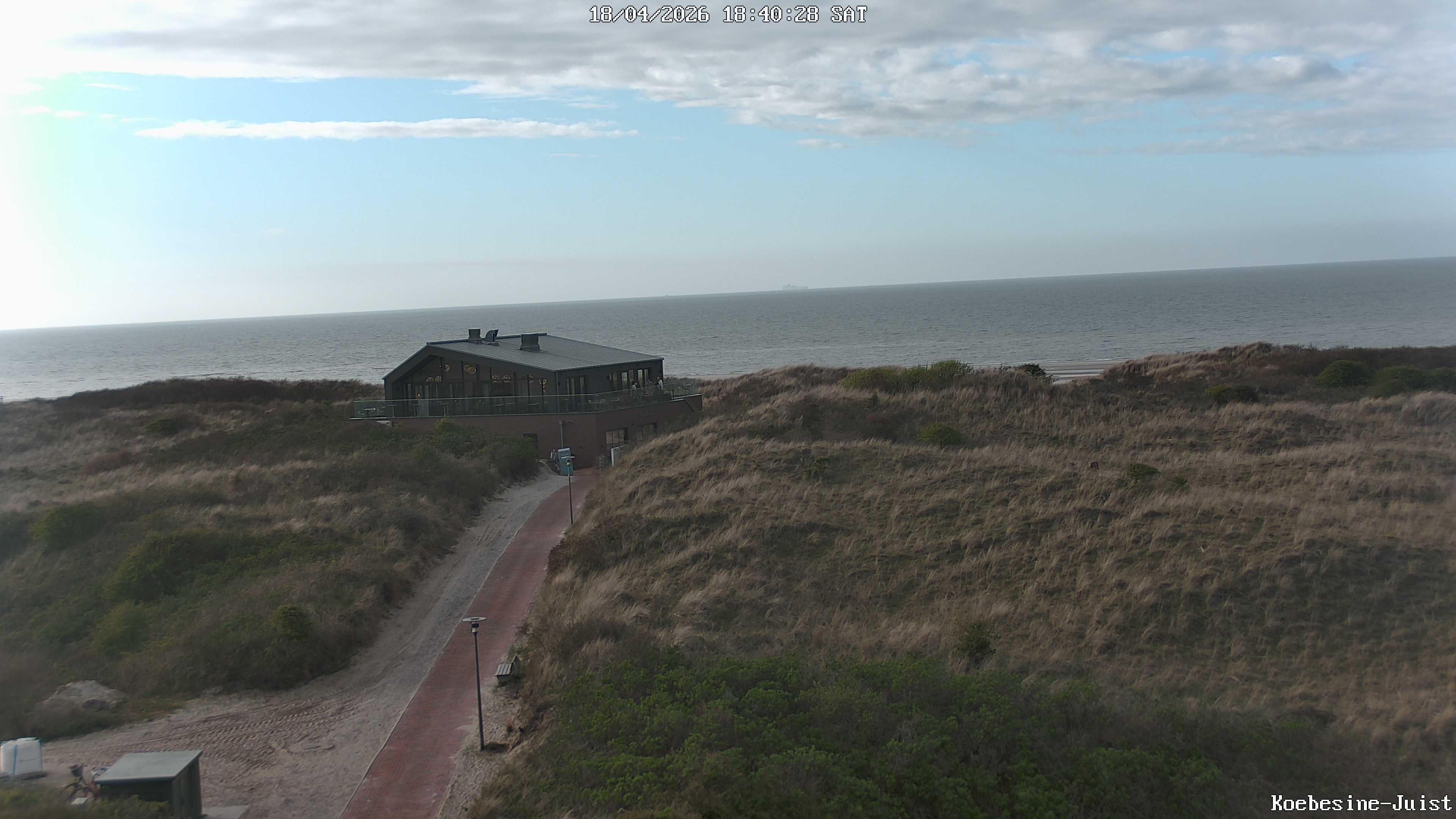 Archiv Foto Webcam Haus Köbesine auf Juist: Blick zum Strand
