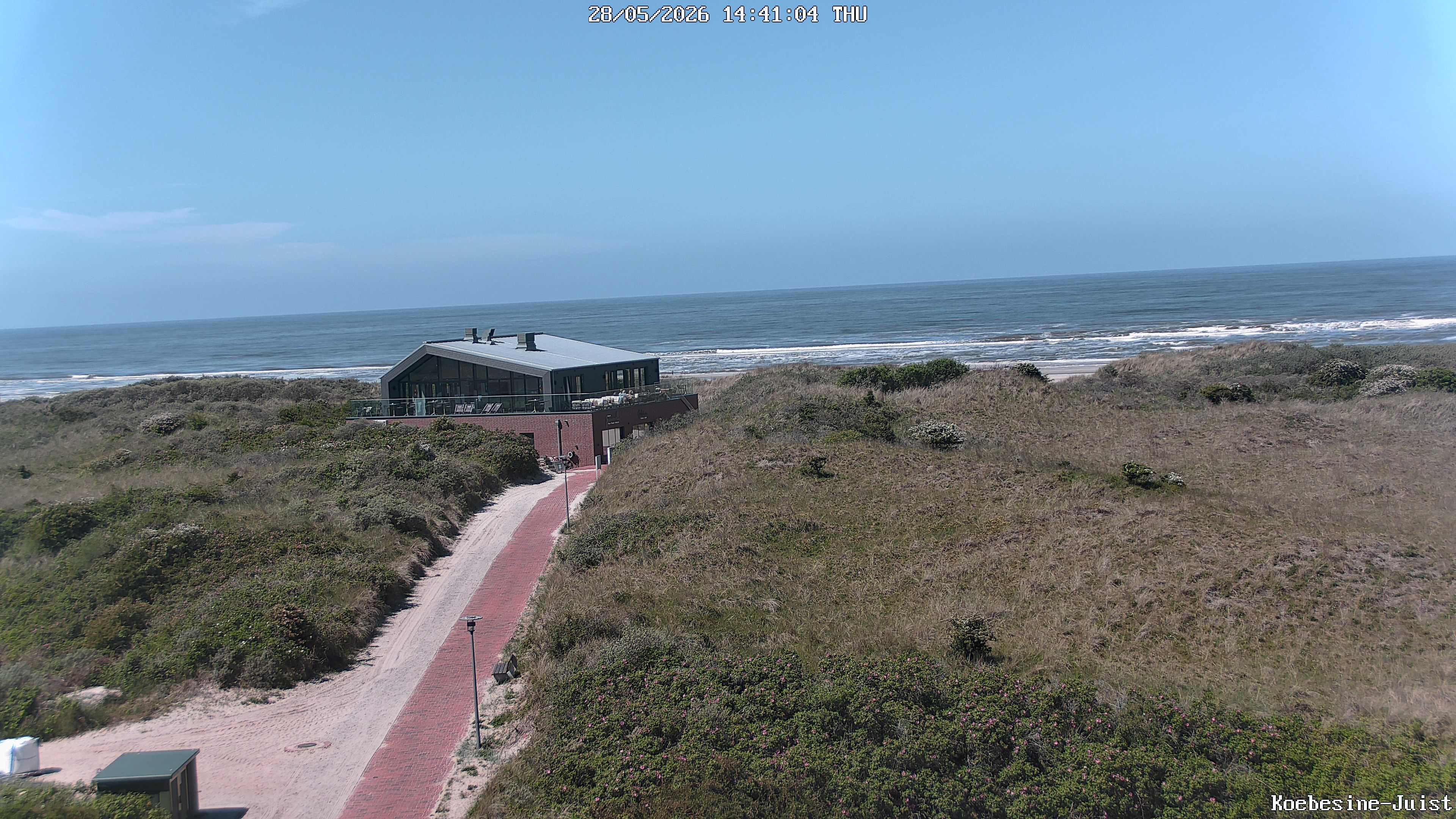 Archiv Foto Webcam Haus Köbesine auf Juist: Blick zum Strand
