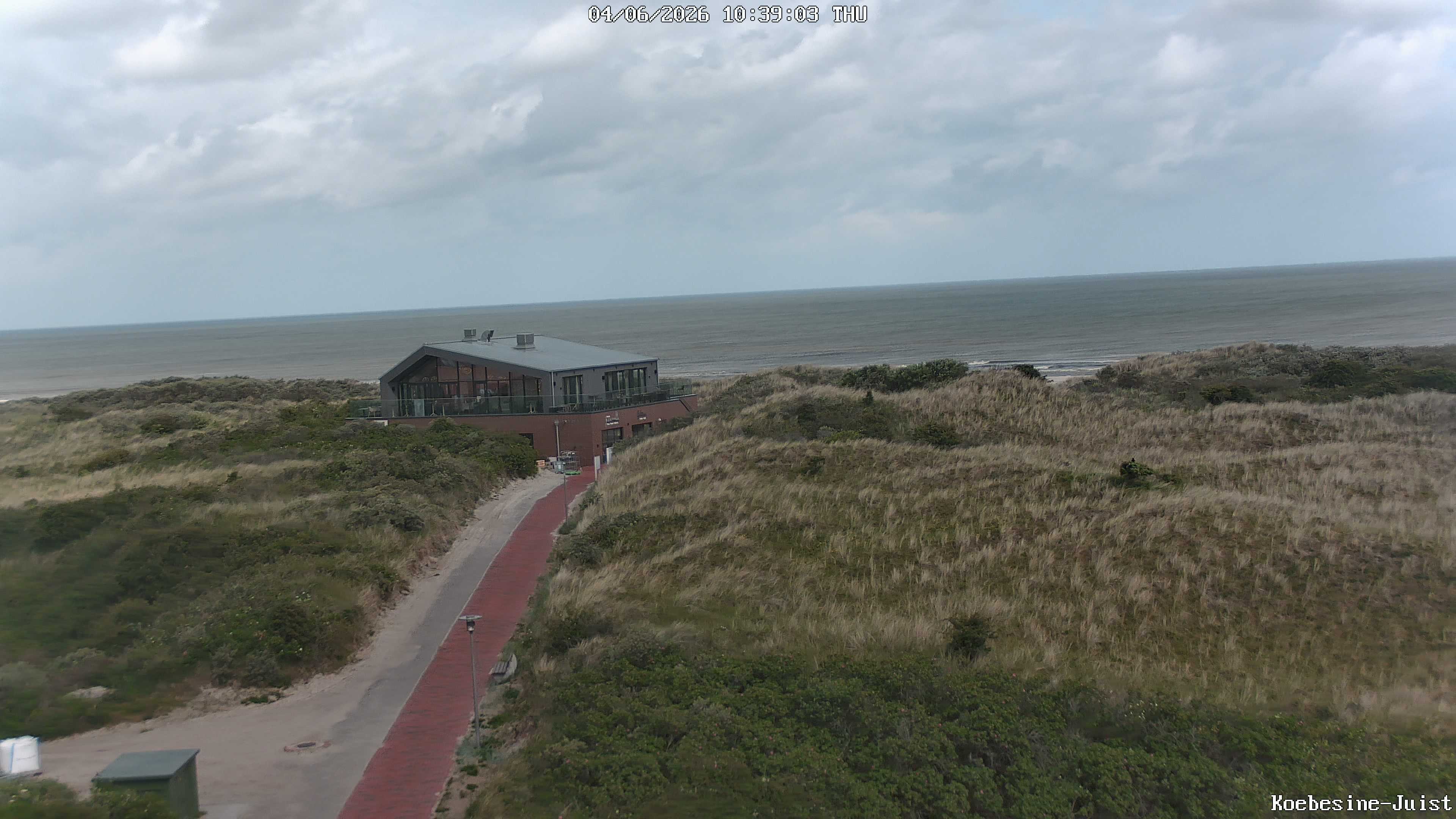 Archiv Foto Webcam Haus Köbesine auf Juist: Blick zum Strand