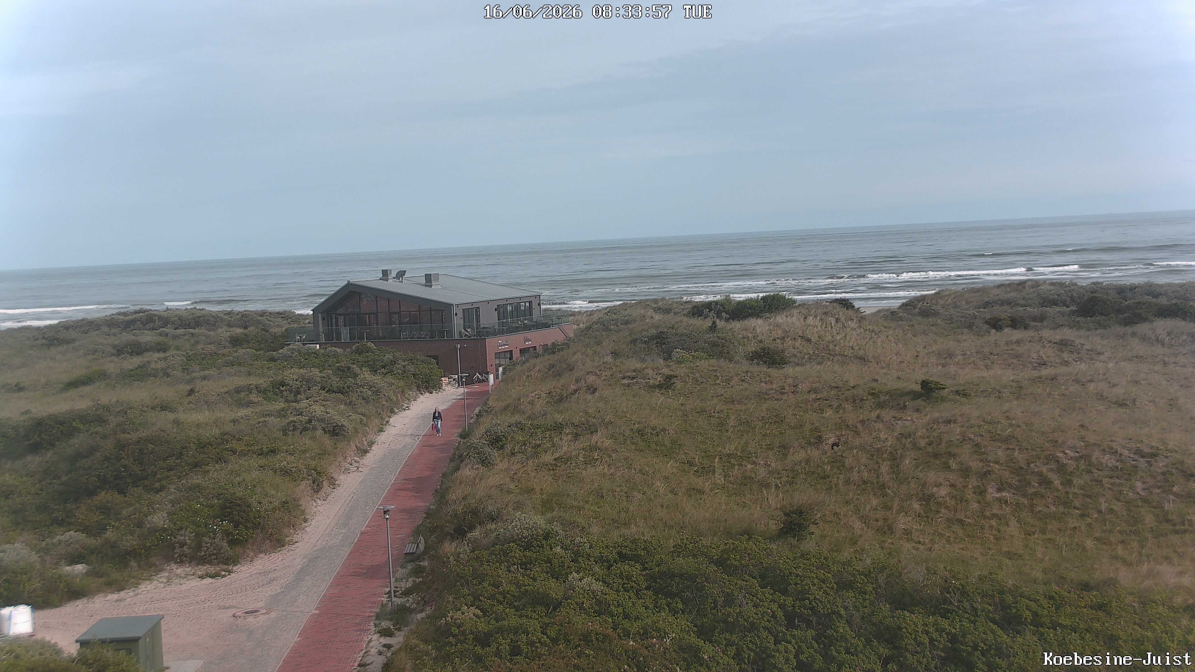 Archiv Foto Webcam Haus Köbesine auf Juist: Blick zum Strand