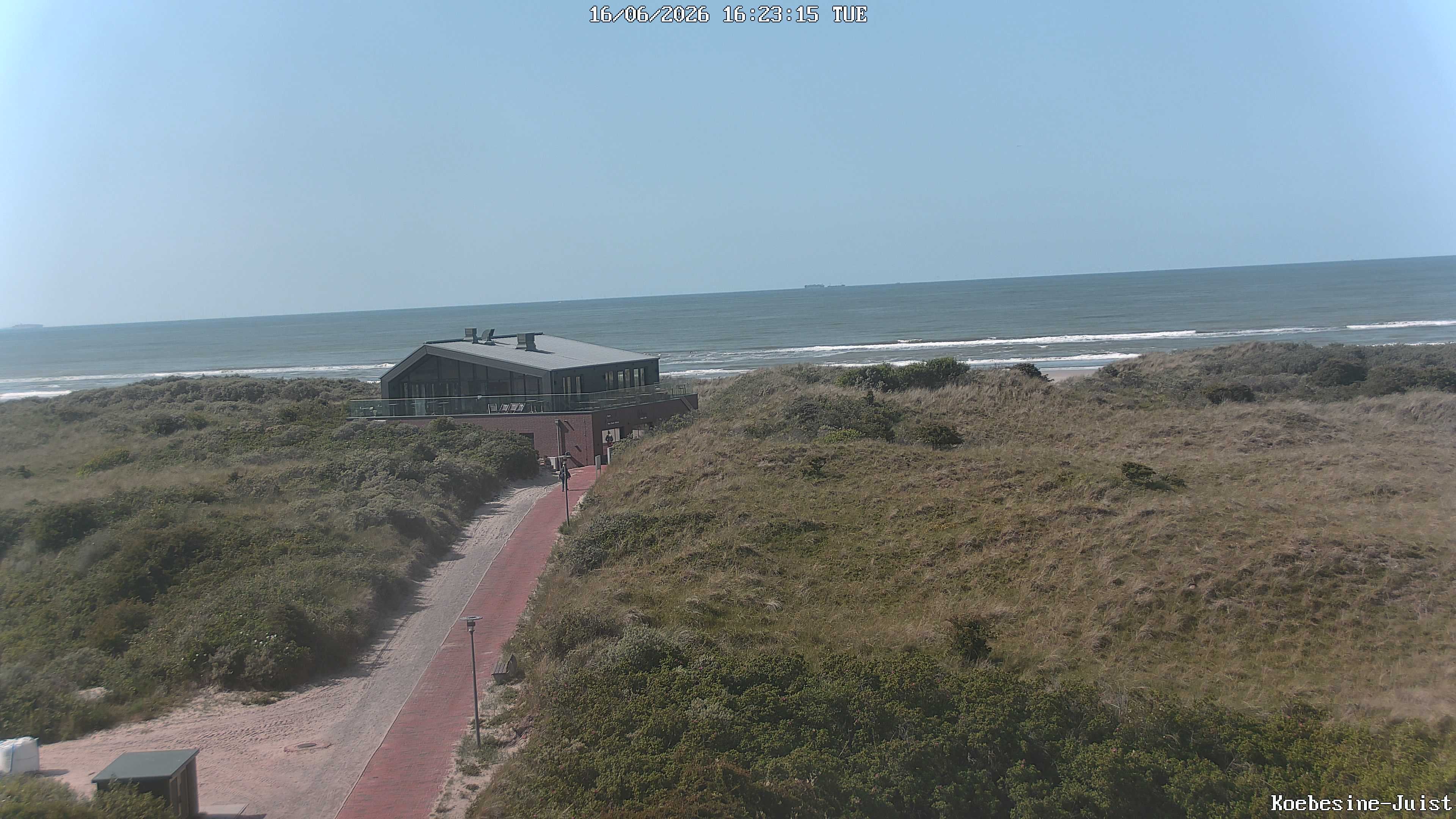 Archiv Foto Webcam Haus Köbesine auf Juist: Blick zum Strand