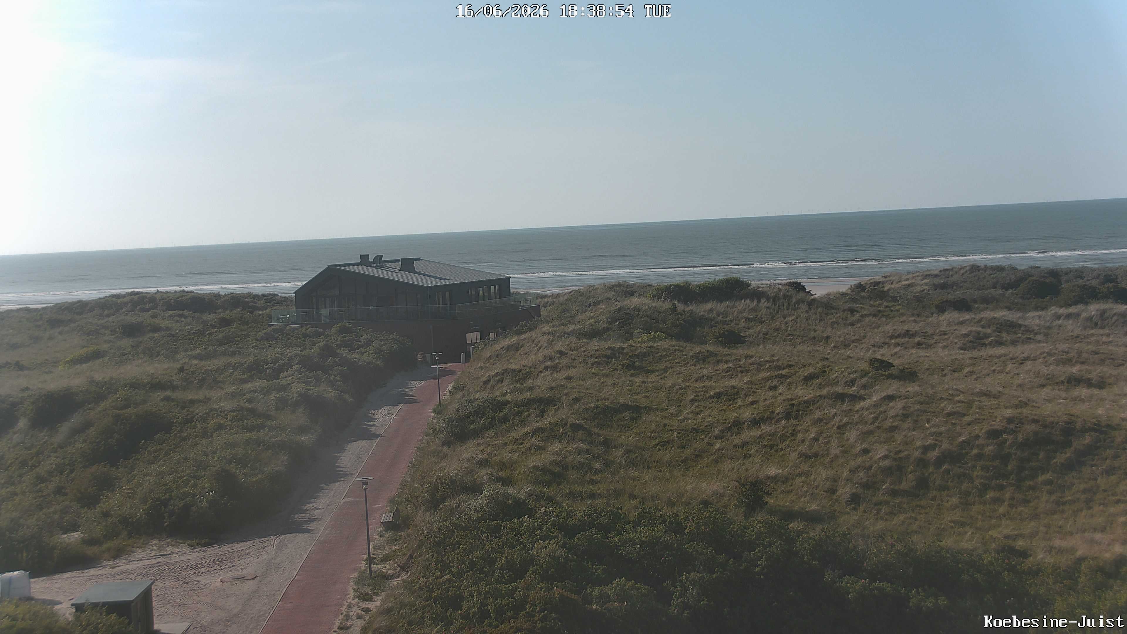 Archiv Foto Webcam Haus Köbesine auf Juist: Blick zum Strand