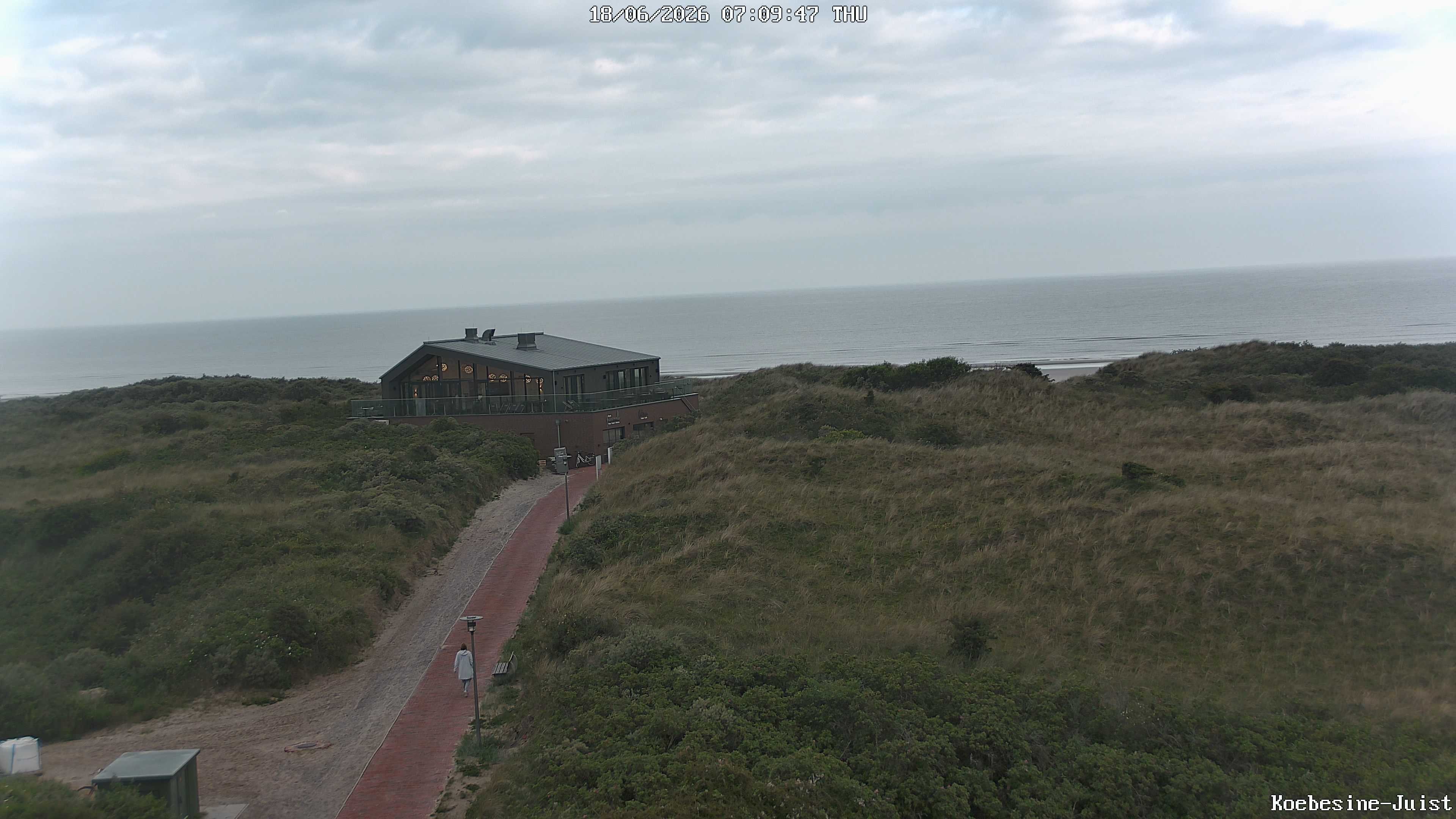 Archiv Foto Webcam Haus Köbesine auf Juist: Blick zum Strand