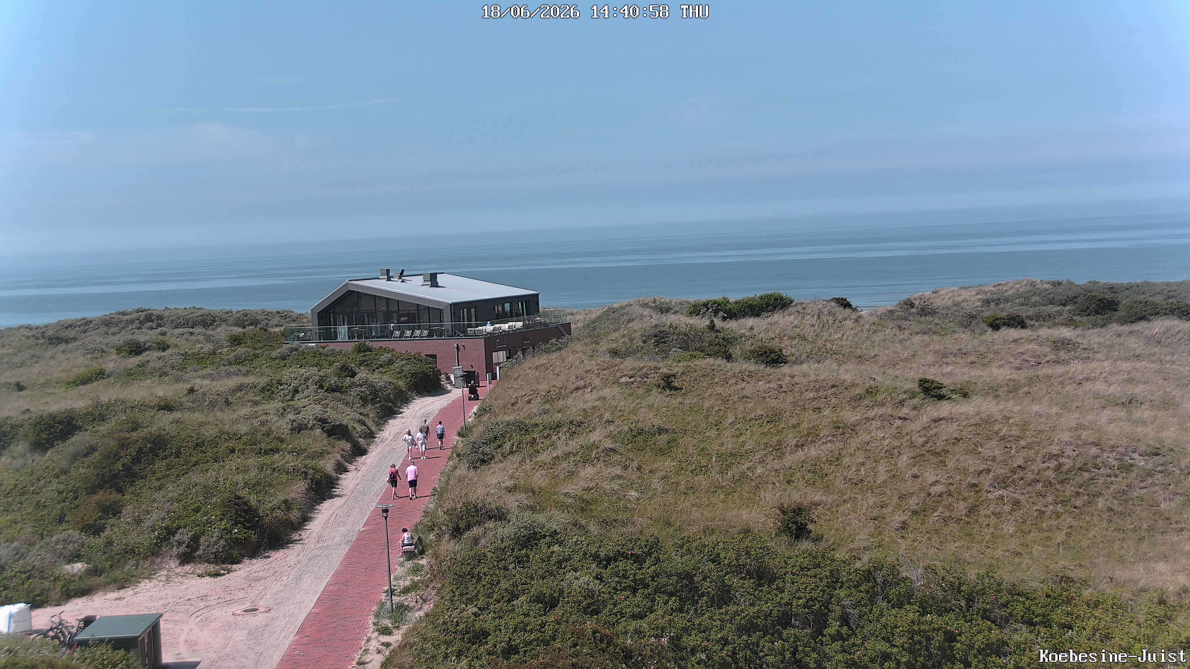 Archiv Foto Webcam Haus Köbesine auf Juist: Blick zum Strand
