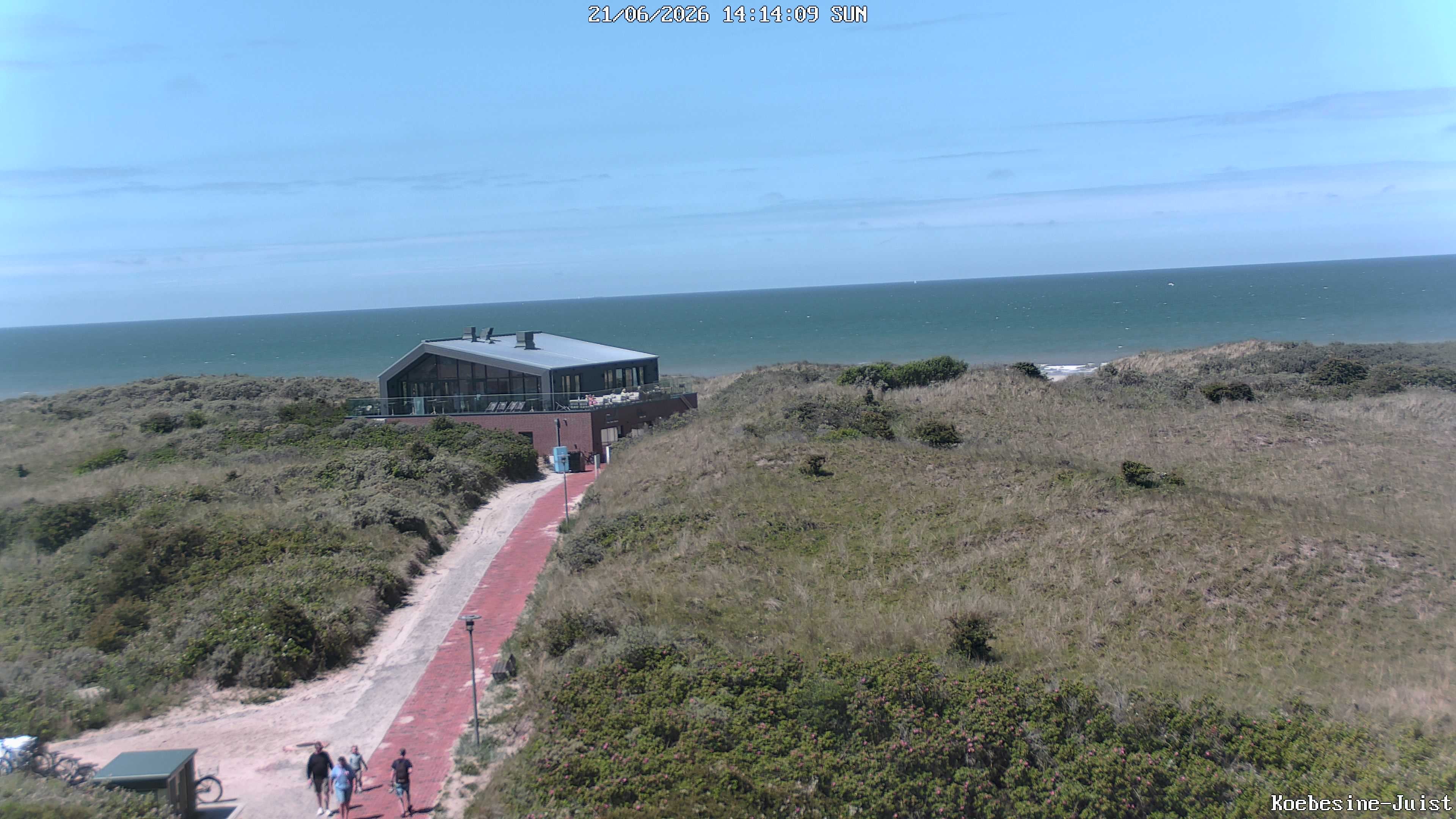 Archiv Foto Webcam Haus Köbesine auf Juist: Blick zum Strand