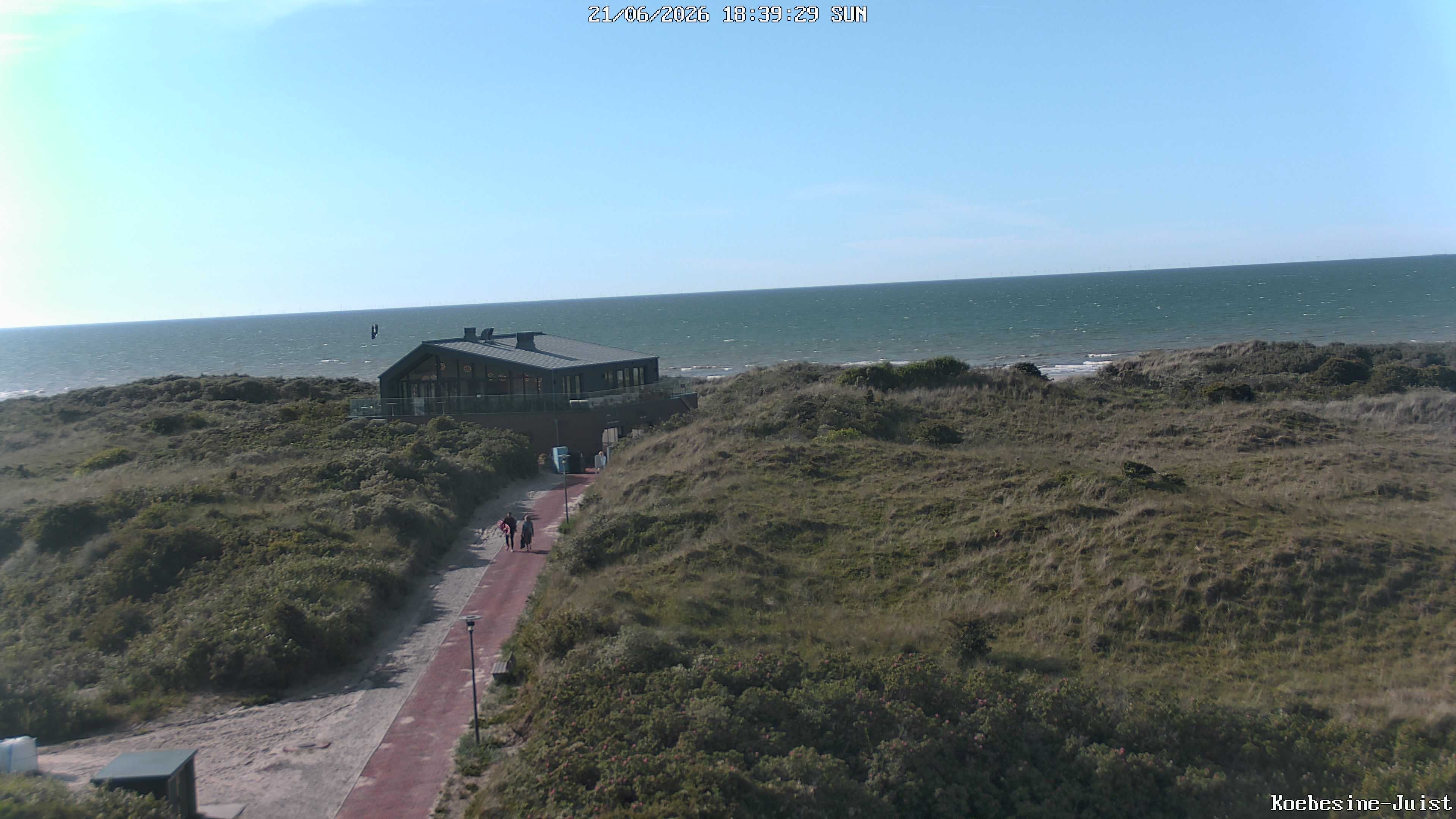 Archiv Foto Webcam Haus Köbesine auf Juist: Blick zum Strand