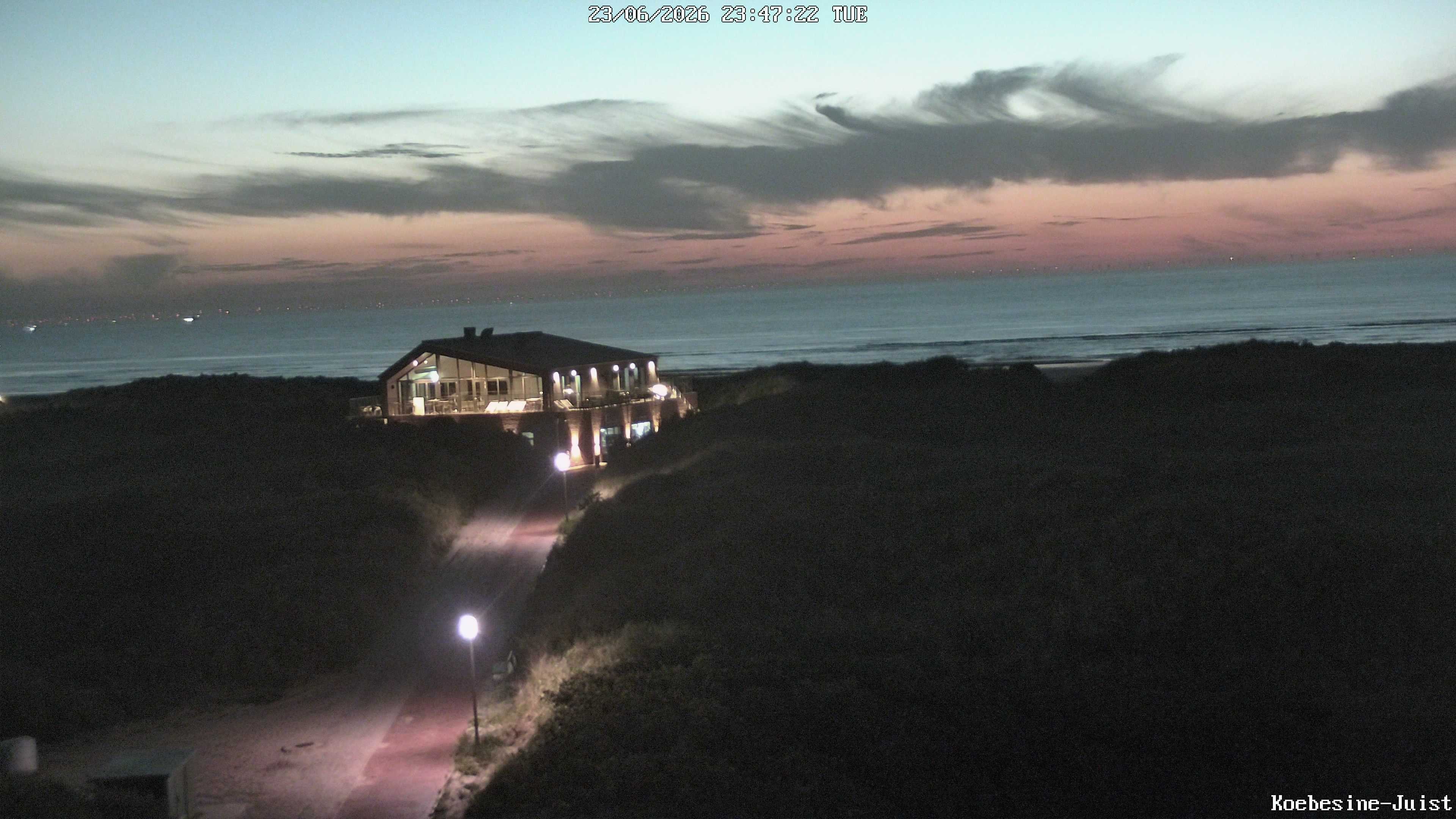 Archiv Foto Webcam Haus Köbesine auf Juist: Blick zum Strand