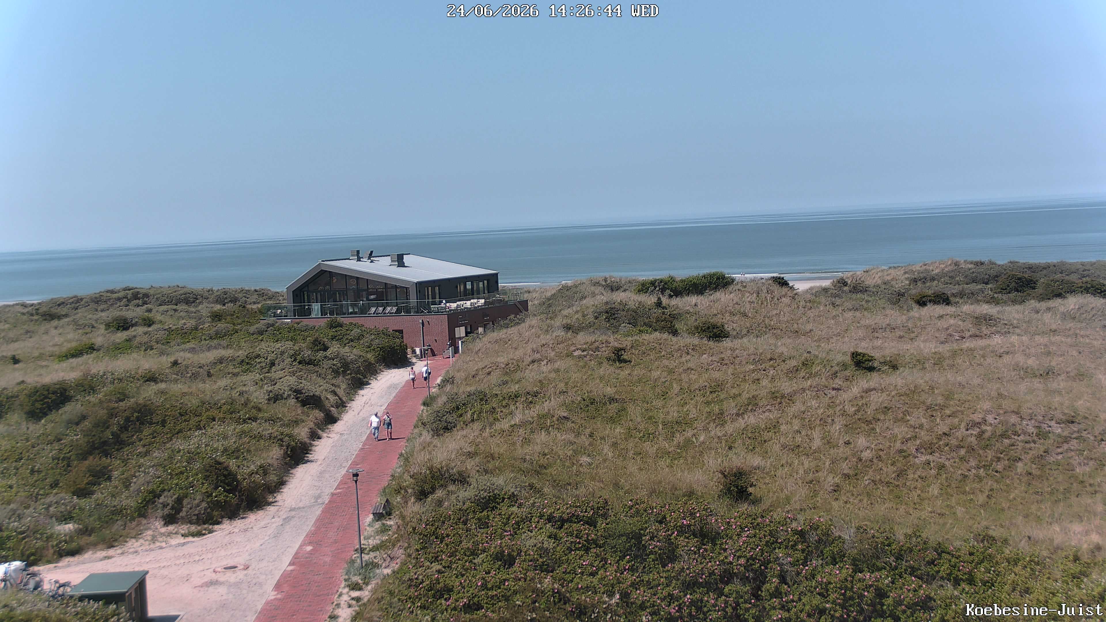 Archiv Foto Webcam Haus Köbesine auf Juist: Blick zum Strand