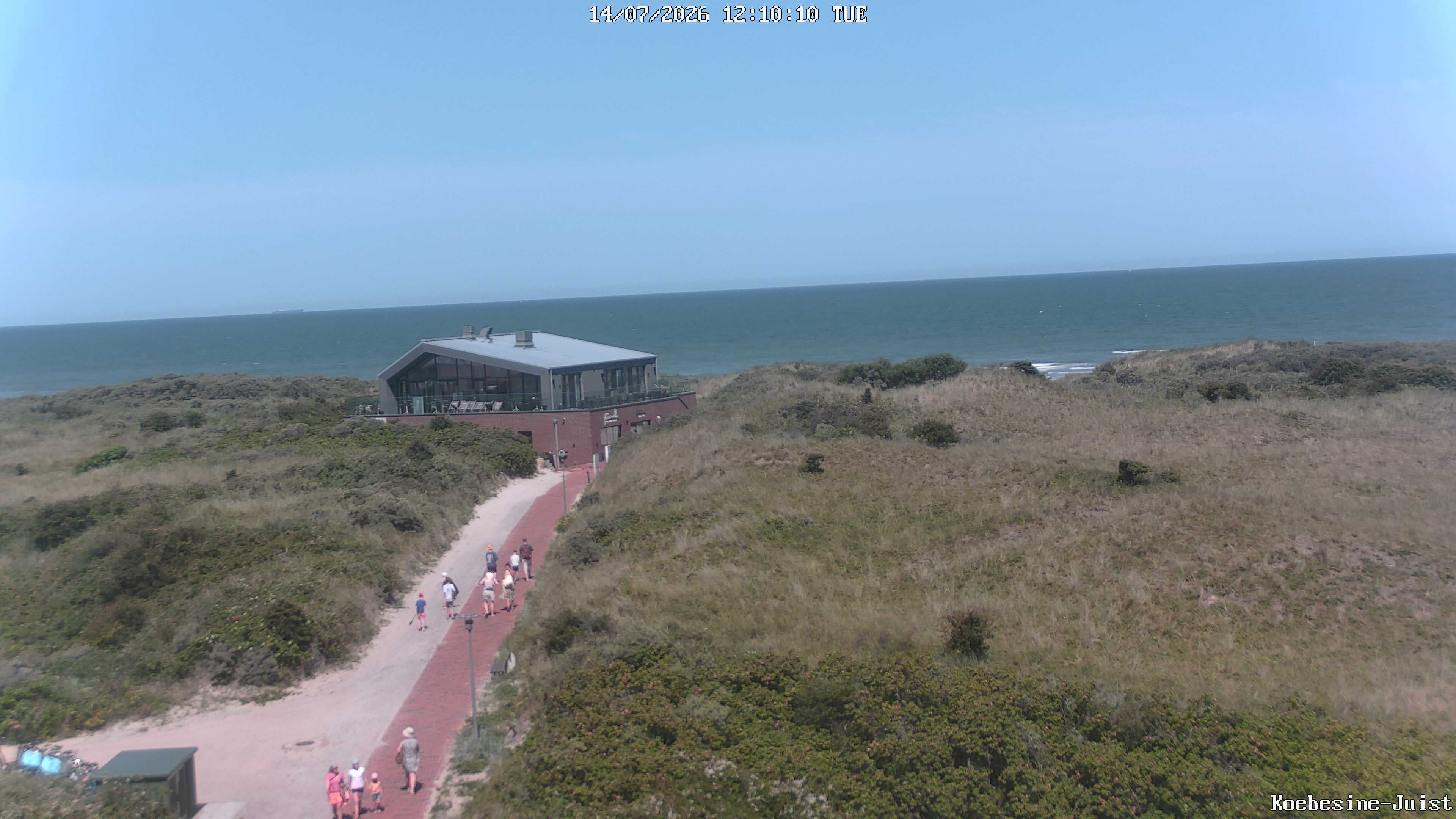 Archiv Foto Webcam Haus Köbesine auf Juist: Blick zum Strand