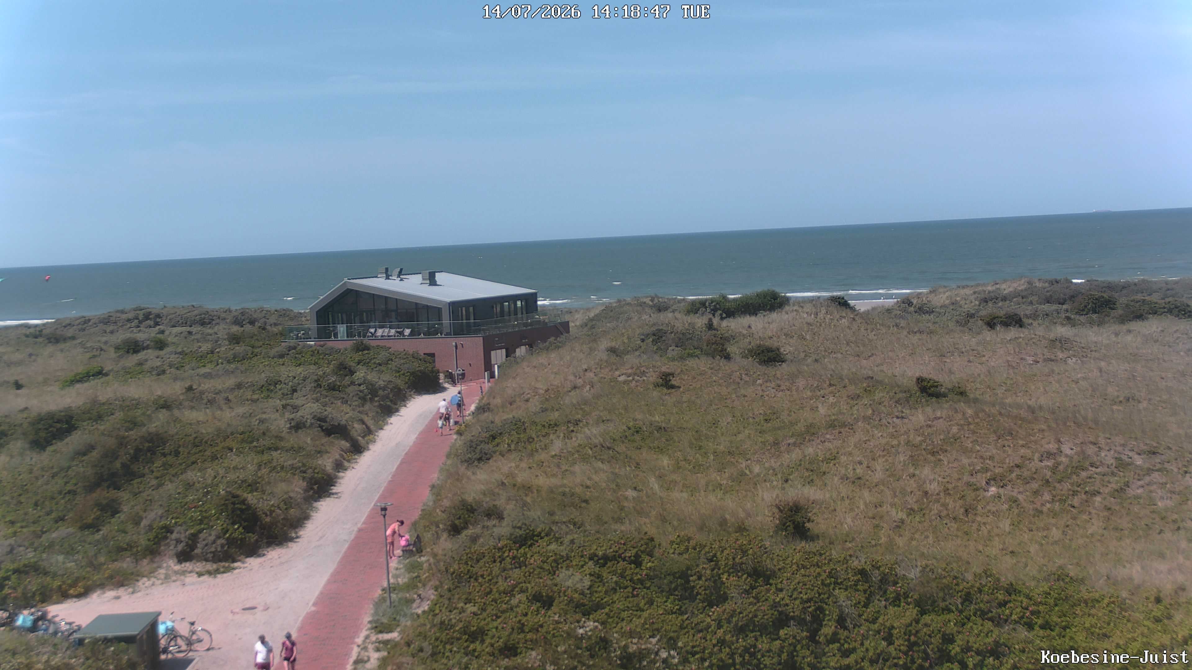 Archiv Foto Webcam Haus Köbesine auf Juist: Blick zum Strand