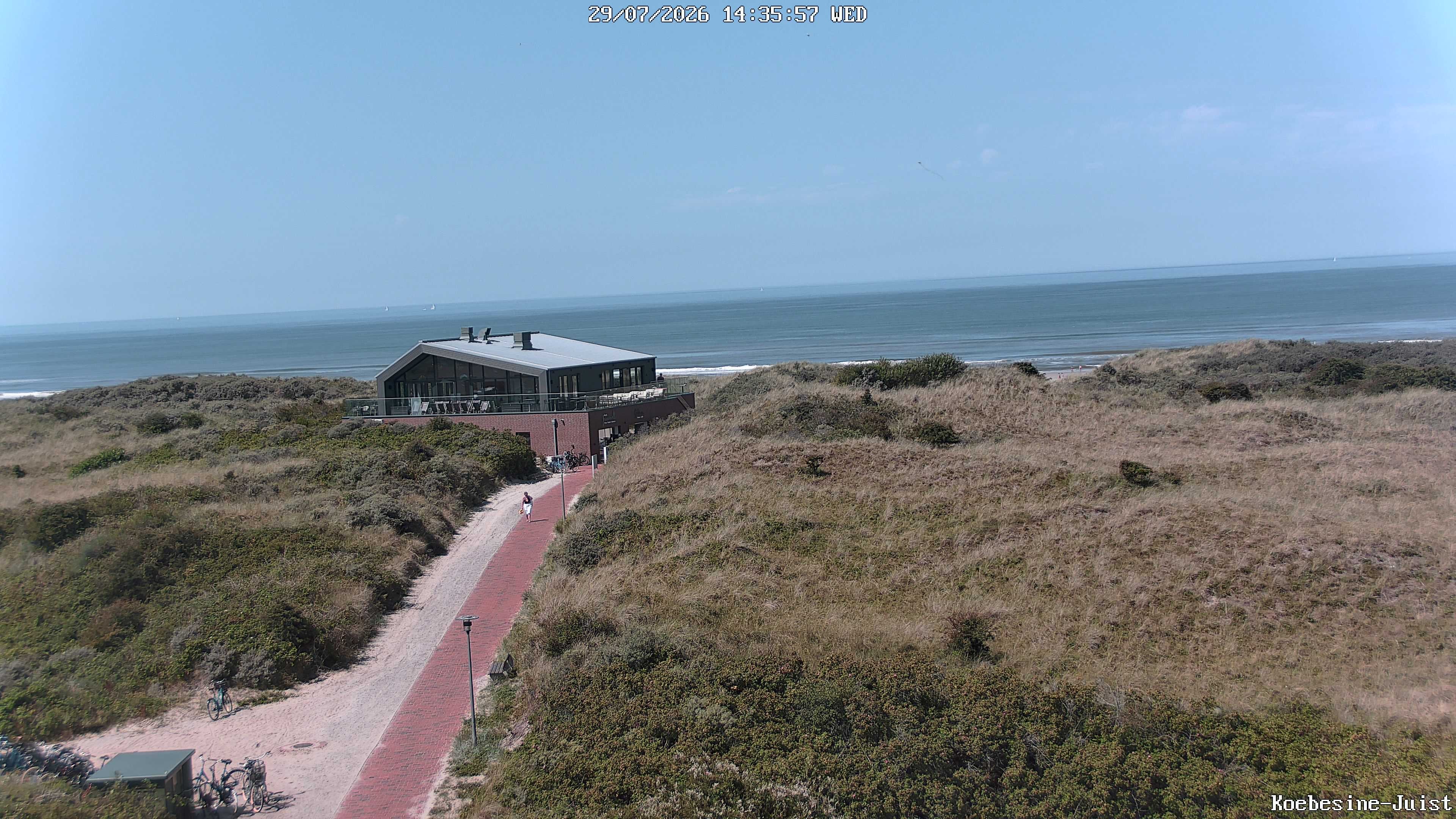 Archiv Foto Webcam Haus Köbesine auf Juist: Blick zum Strand