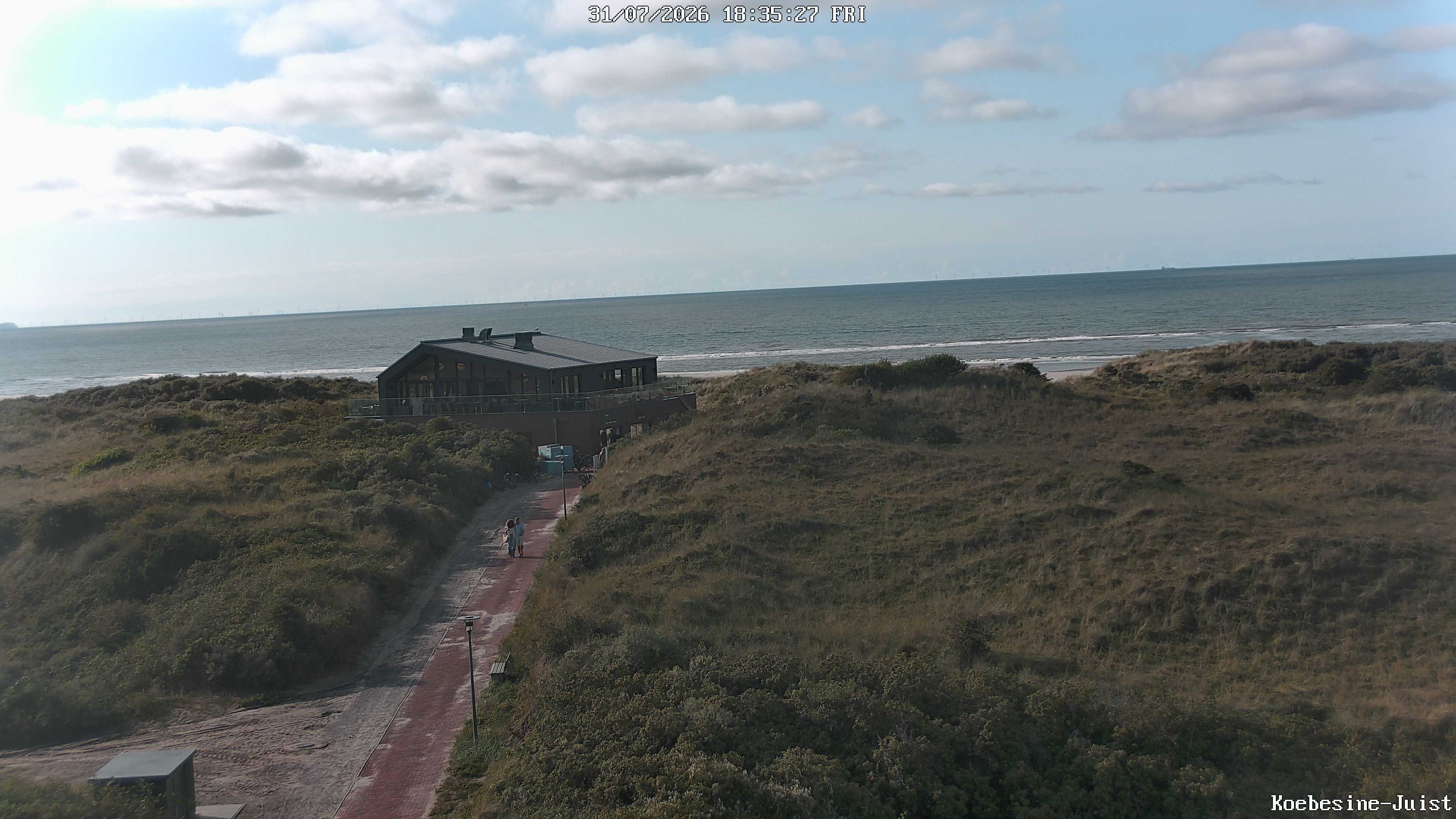Archiv Foto Webcam Haus Köbesine auf Juist: Blick zum Strand