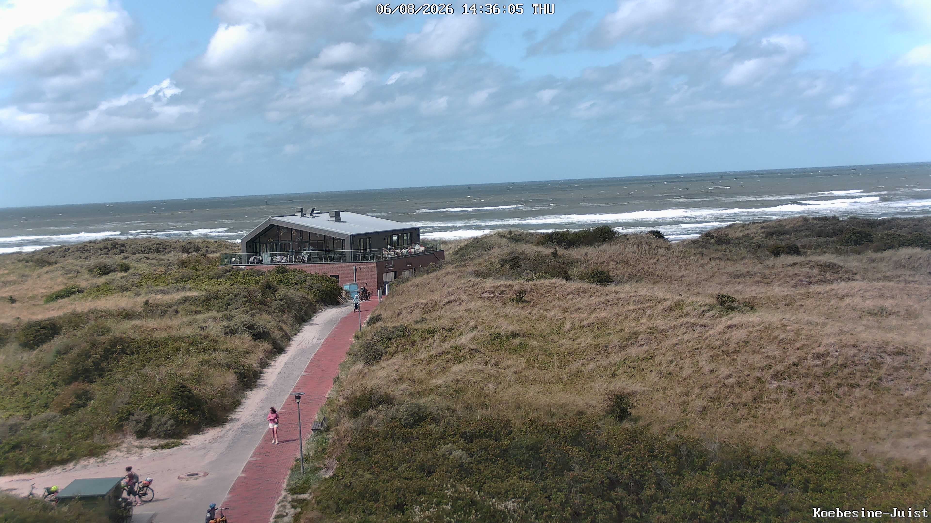 Archiv Foto Webcam Haus Köbesine auf Juist: Blick zum Strand