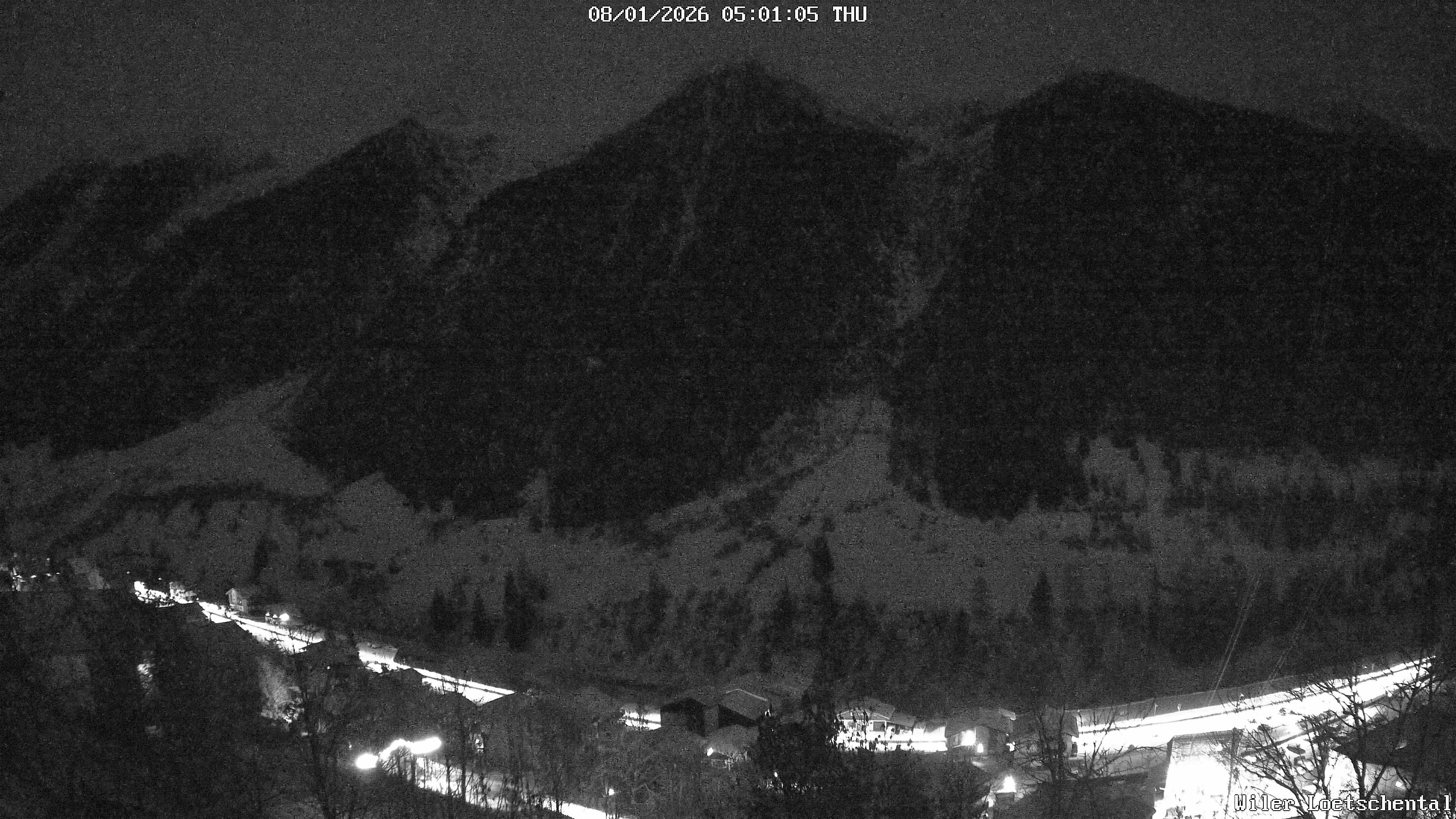 Archiv Foto Webcam Lötschental: Blick auf Wilerhorn und Bietschhorn