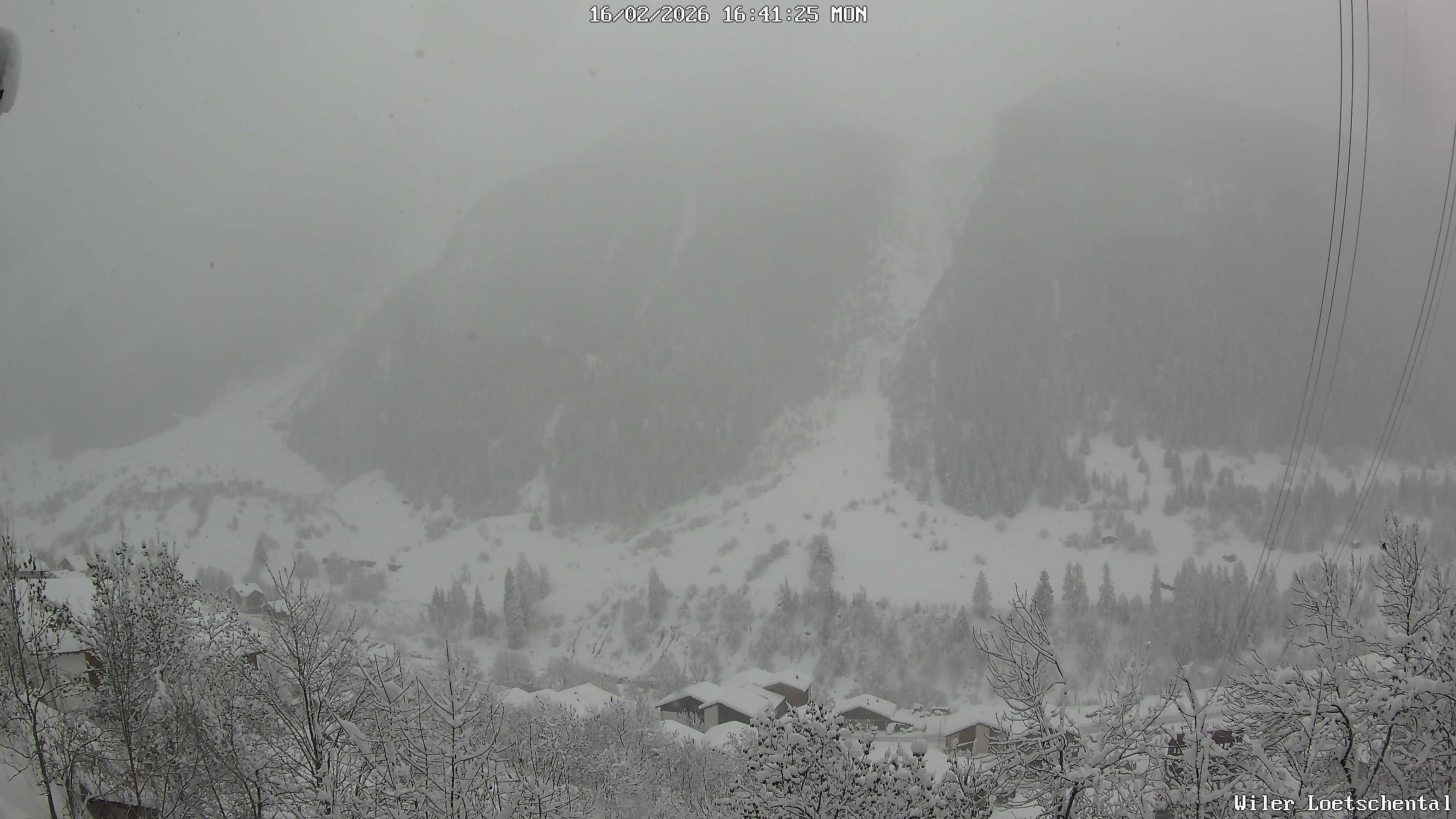 Archiv Foto Webcam Lötschental: Blick auf Wilerhorn und Bietschhorn