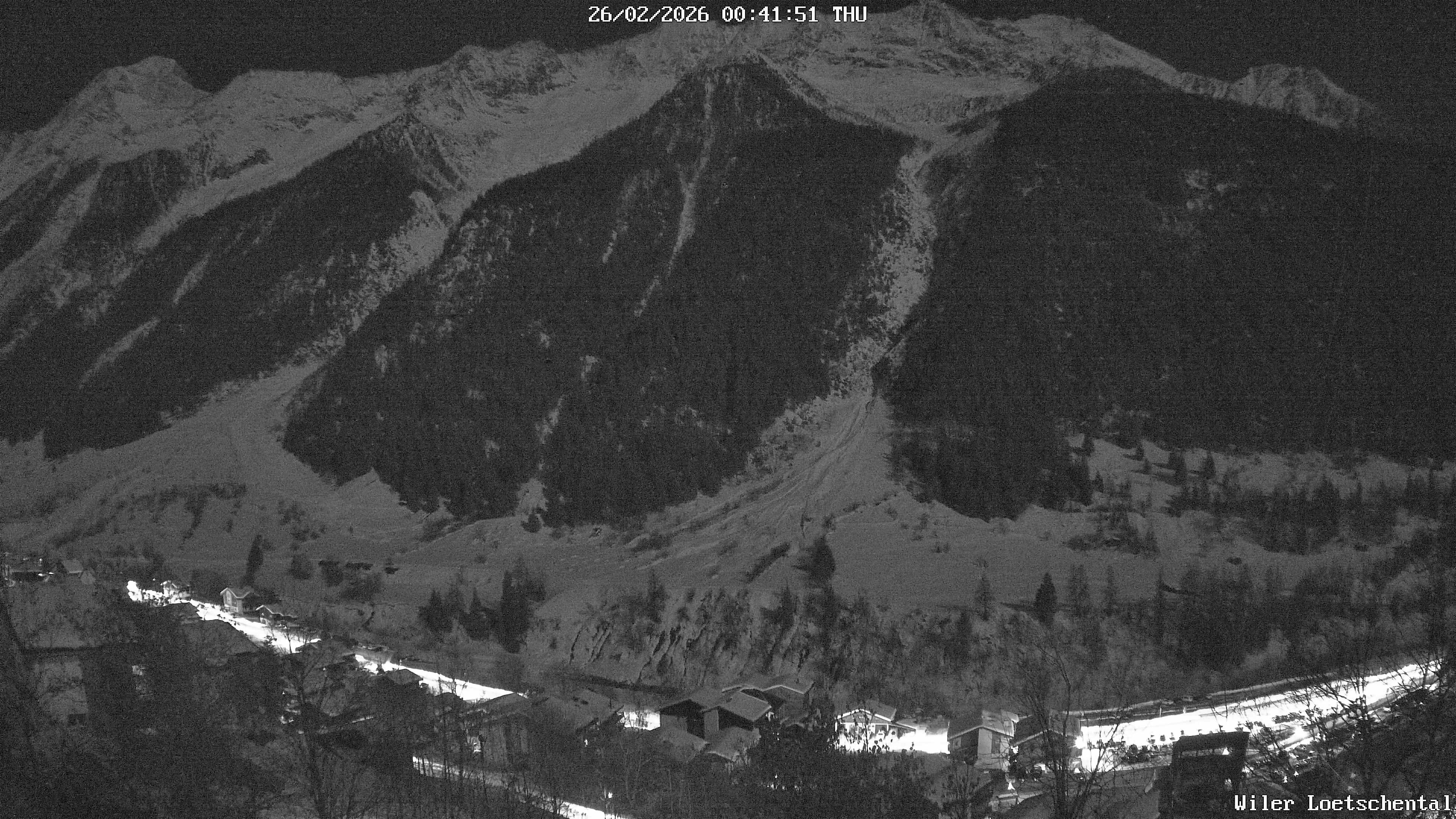 Archived image Webcam Lötschental Valley - View Wilerhorn and Bietschhorn