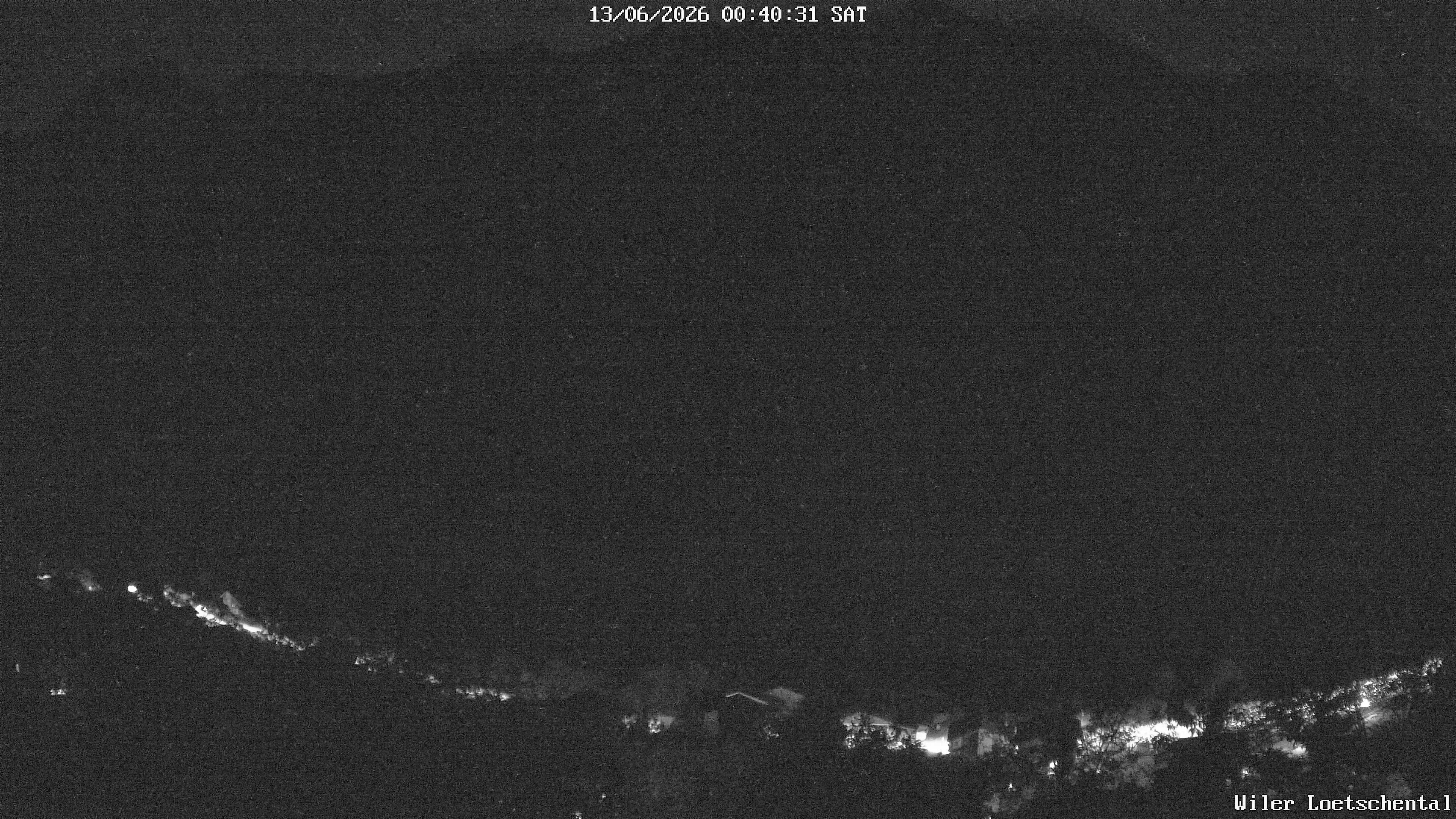 Archived image Webcam Lötschental Valley - View Wiler and Bietschhorn