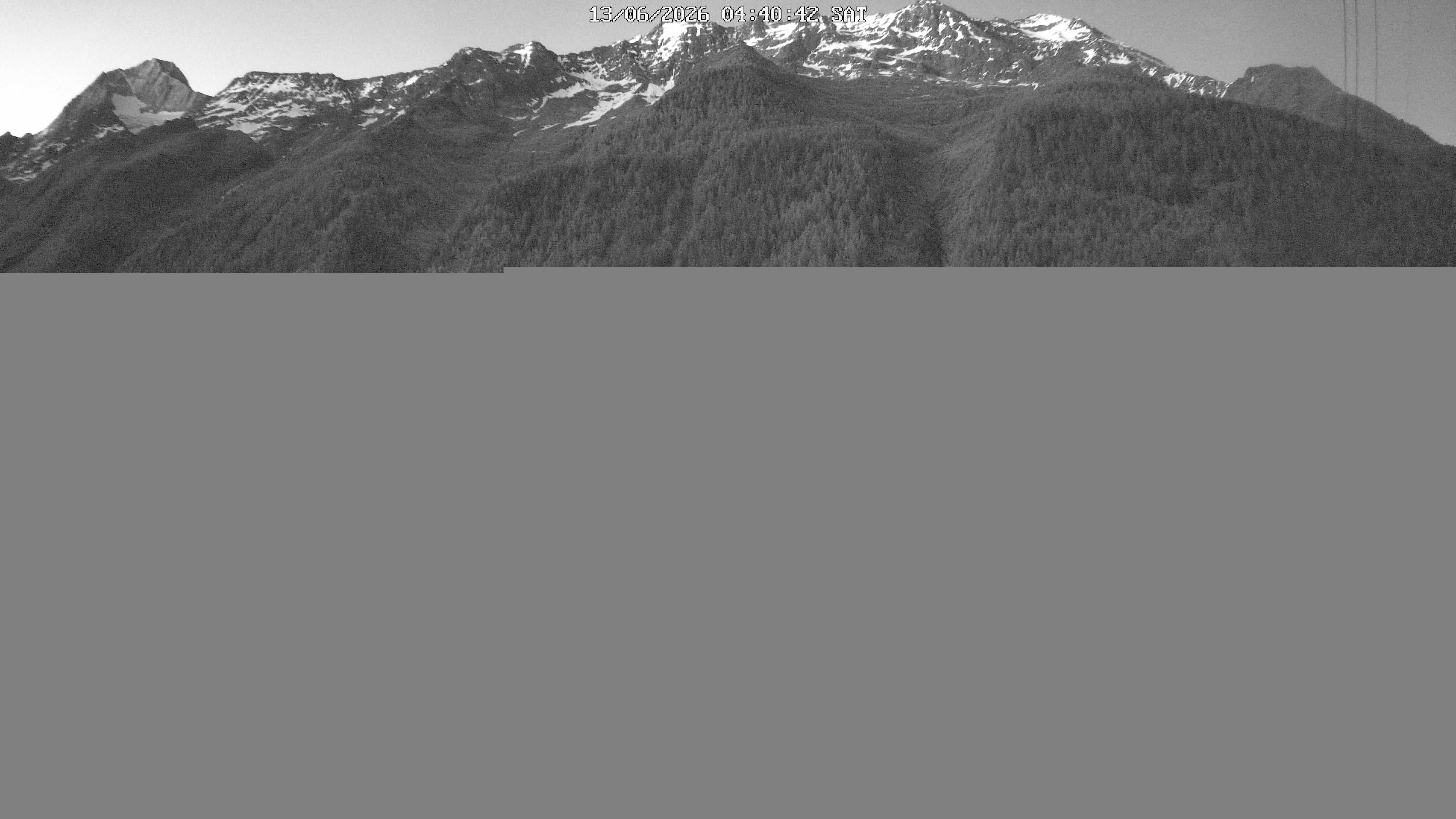 Archived image Webcam Lötschental Valley - View Wiler and Bietschhorn