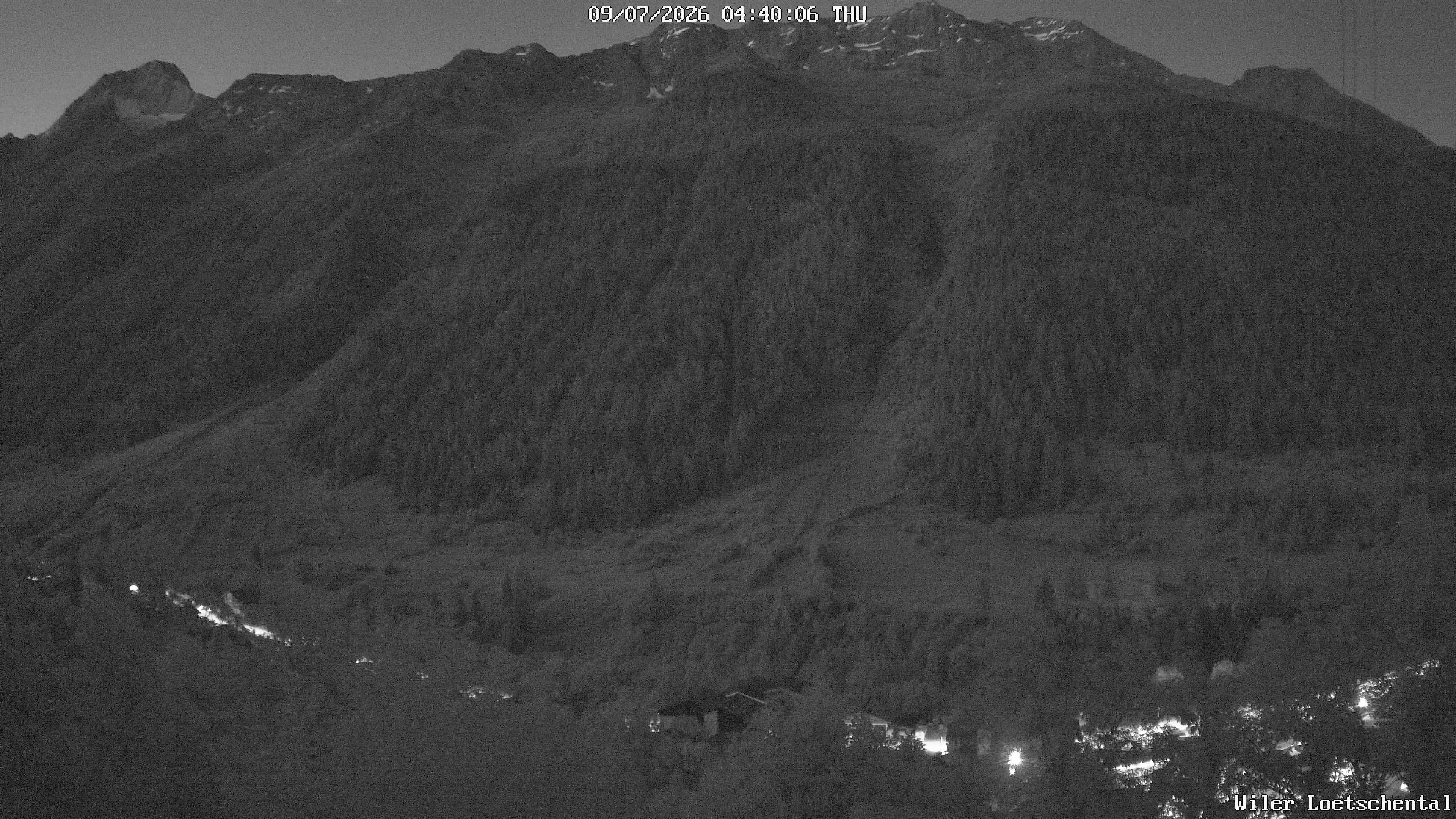 Archiv Foto Webcam Lötschental: Blick auf Wilerhorn und Bietschhorn