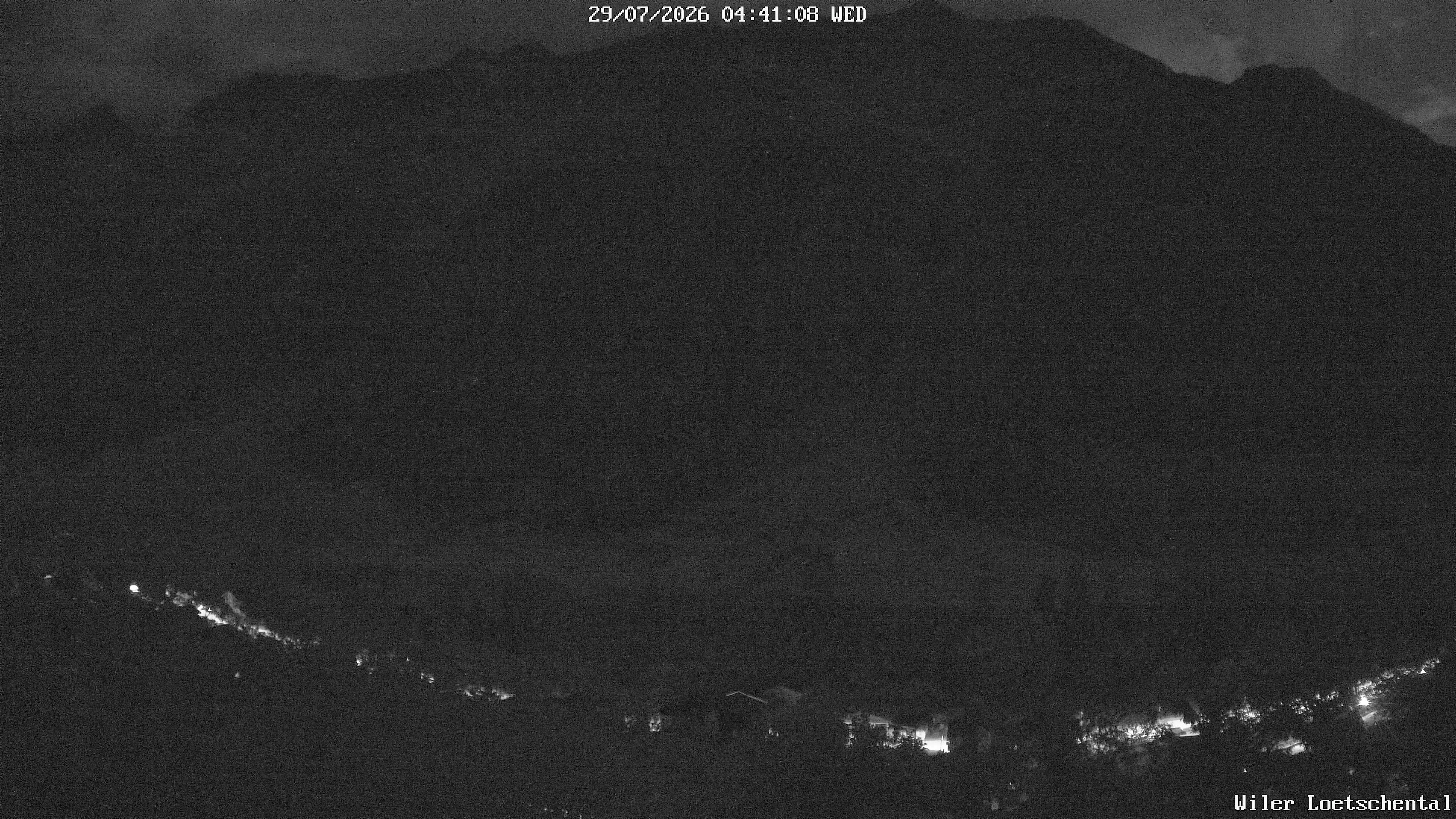 Archiv Foto Webcam Lötschental: Blick auf Wilerhorn und Bietschhorn