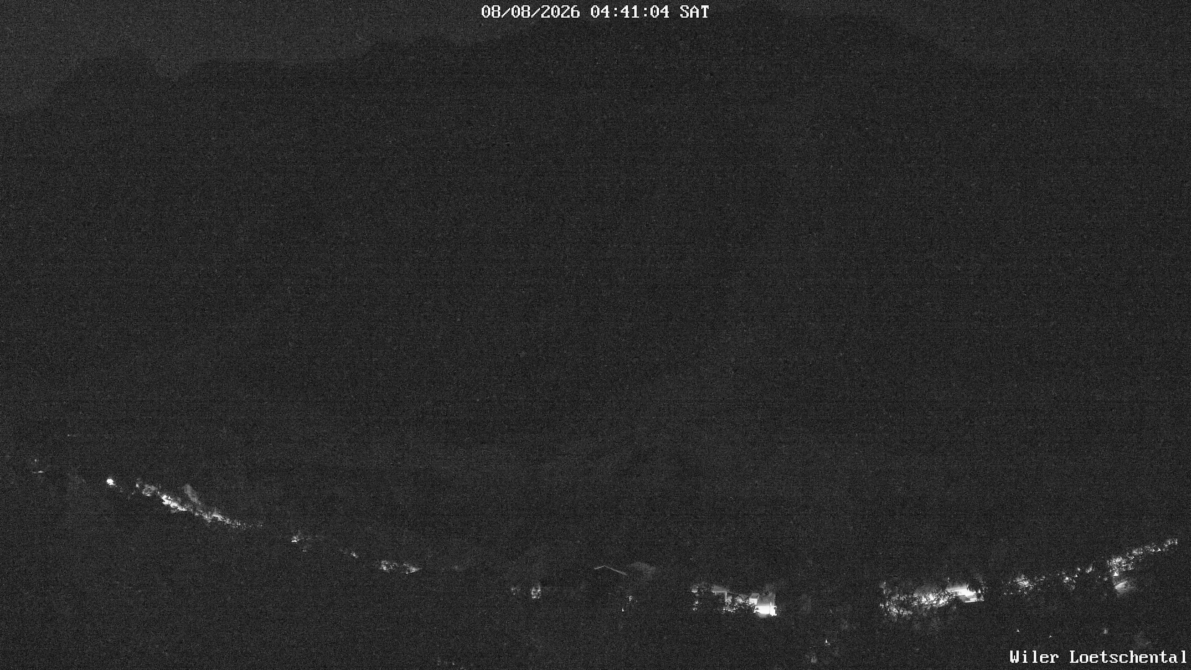 Archived image Webcam Lötschental Valley - View Wiler and Bietschhorn