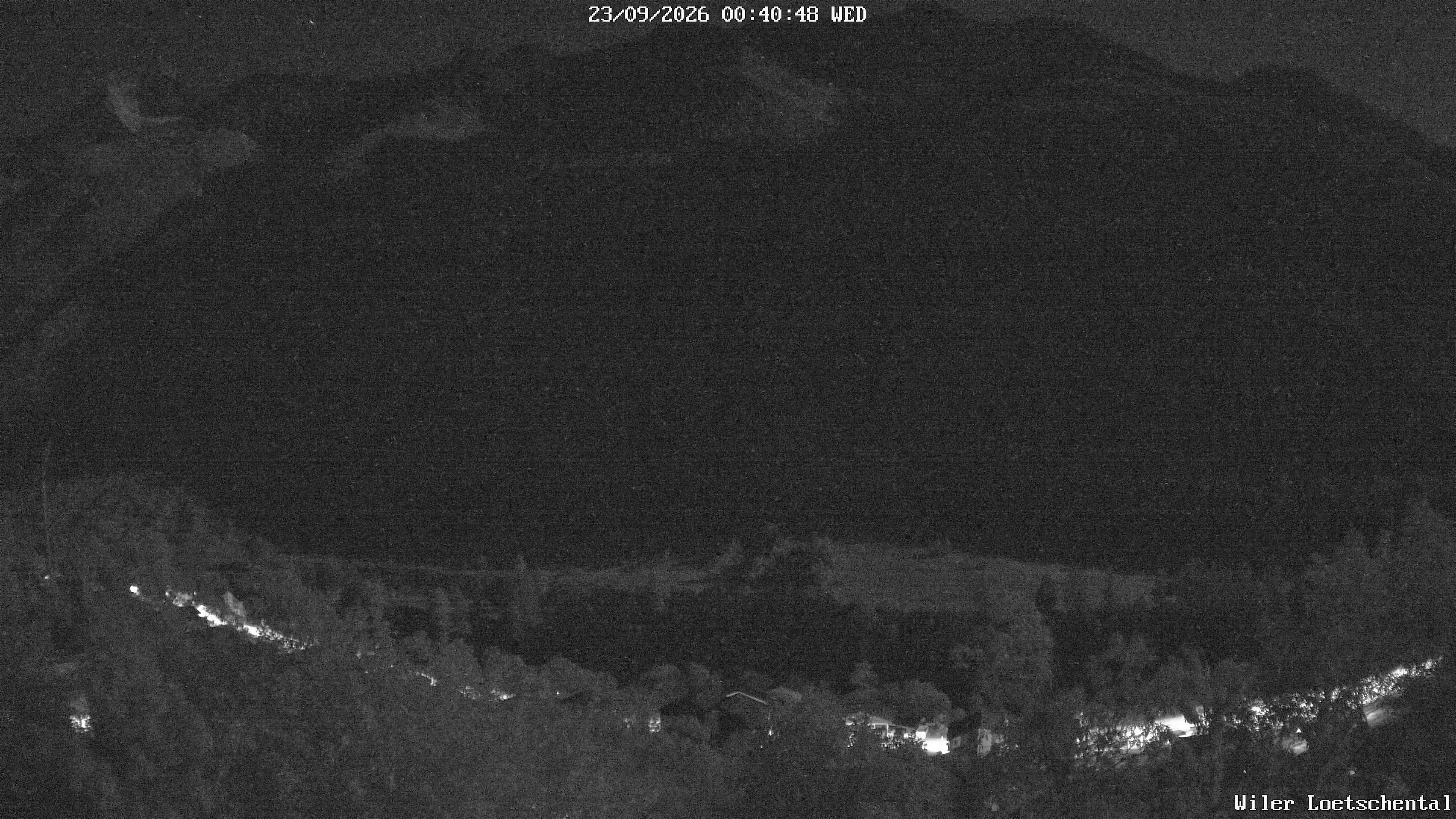 Archived image Webcam Lötschental Valley - View Wiler and Bietschhorn