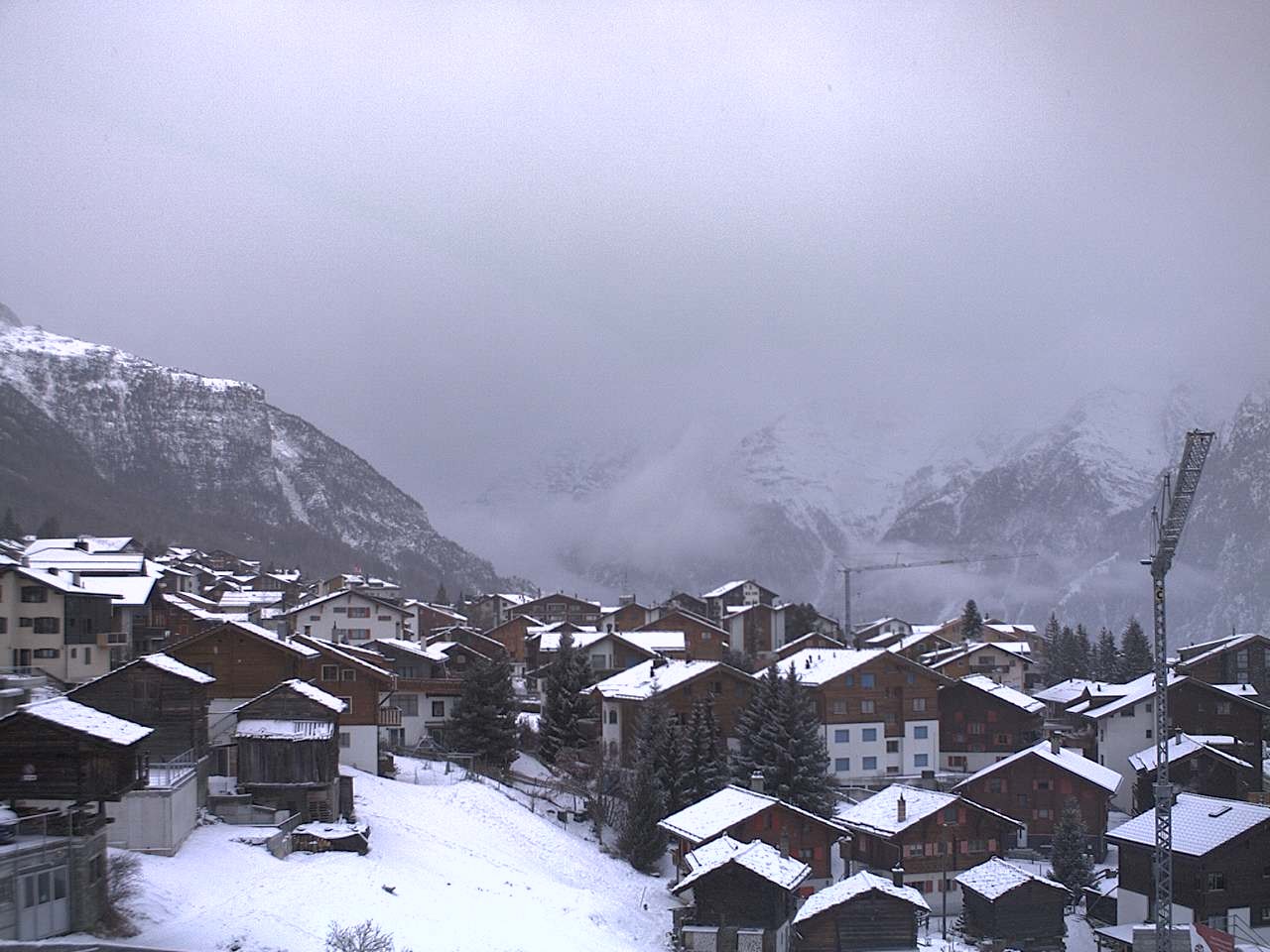 Archived image Webcam Grächen - Chalet Soldanella